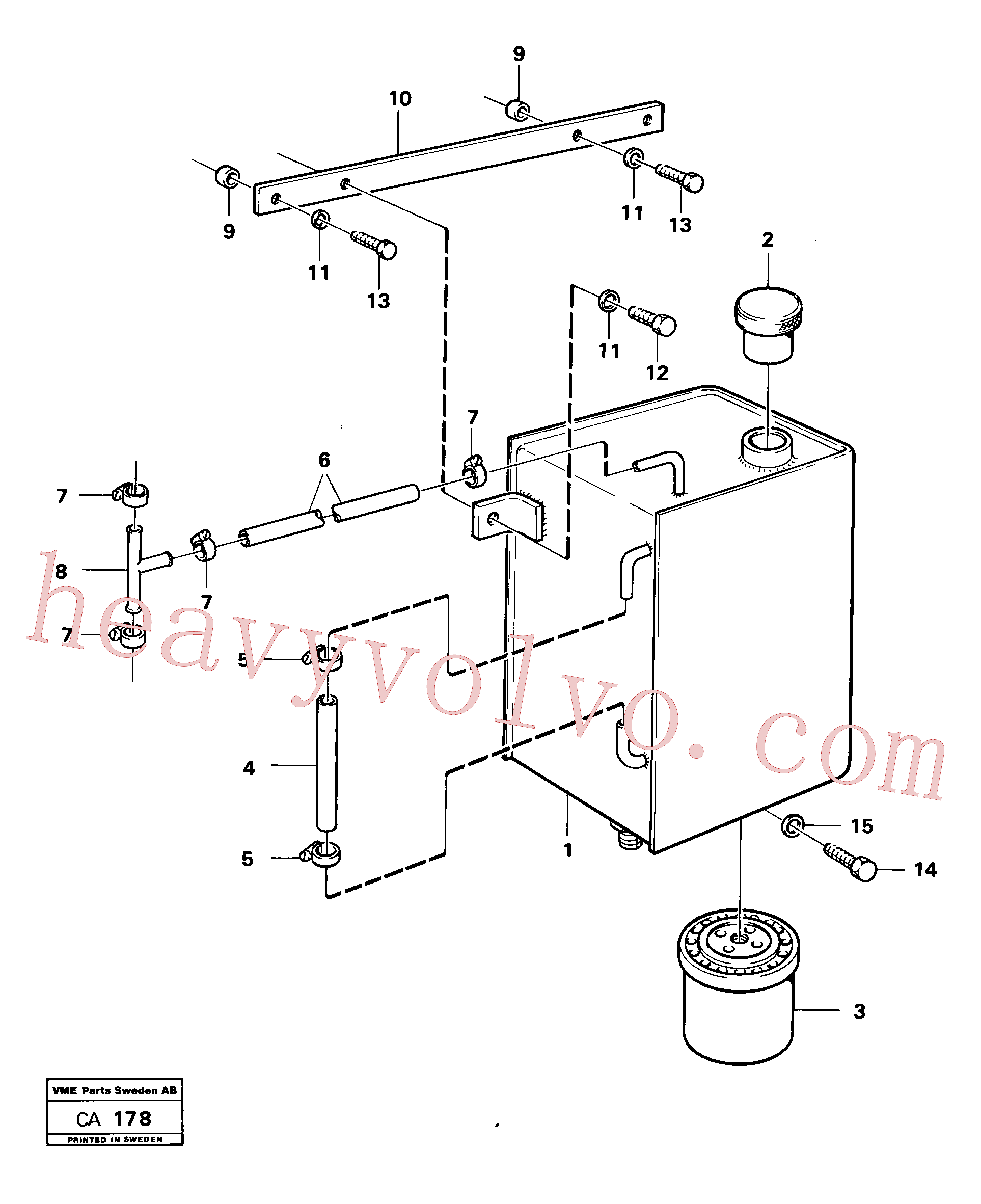 VOE13945411 for Volvo Tank with fitting parts(CA178 assembly)