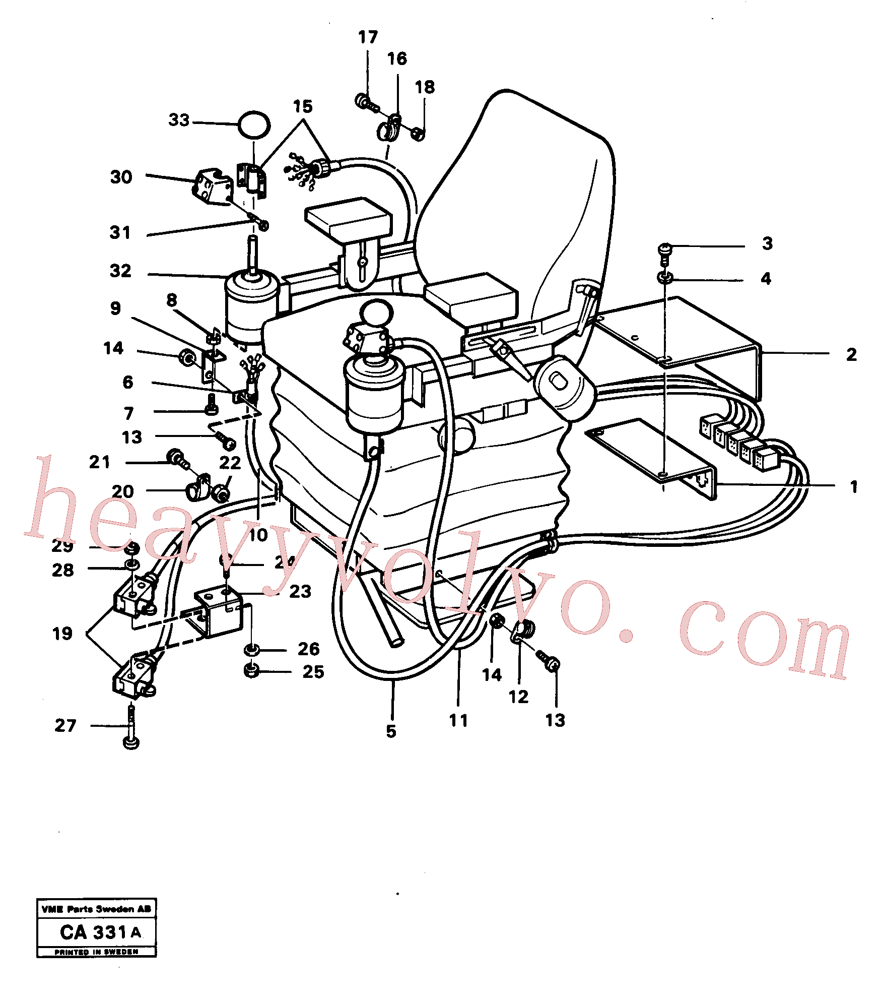 VOE13956071 for Volvo El. hydraulic servo system Operating lever(CA331A assembly)