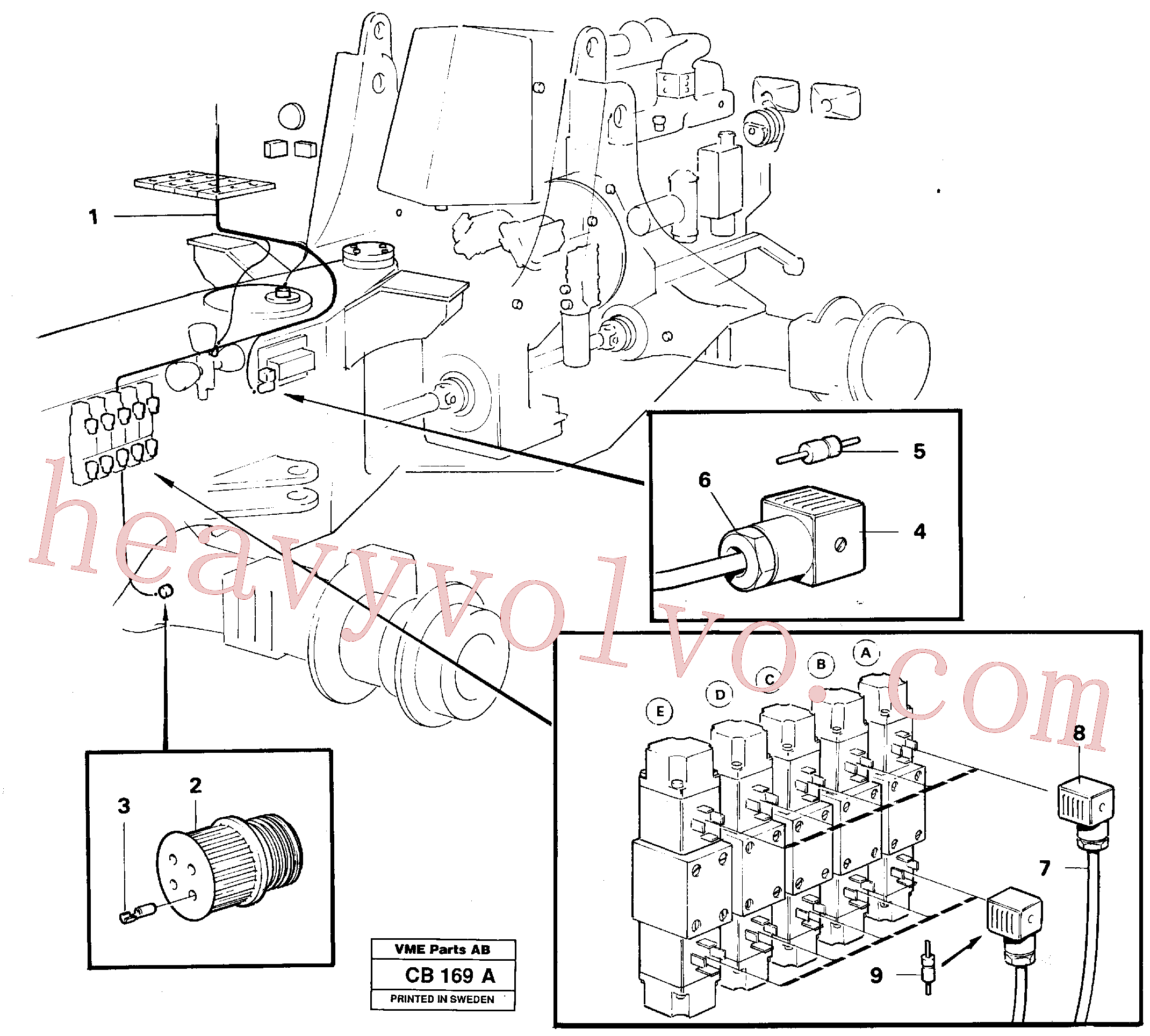 VOE4803274 for Volvo Electric system, rear(CB169A assembly)