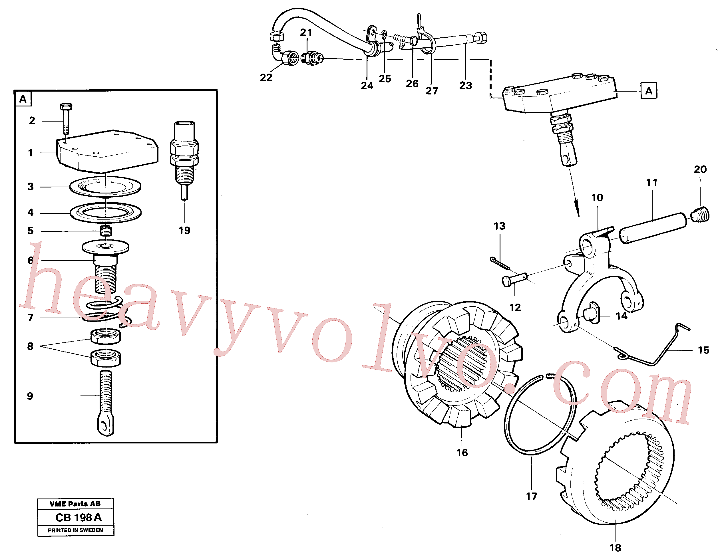 VOE11168155 for Volvo Differential lock(CB198A assembly)