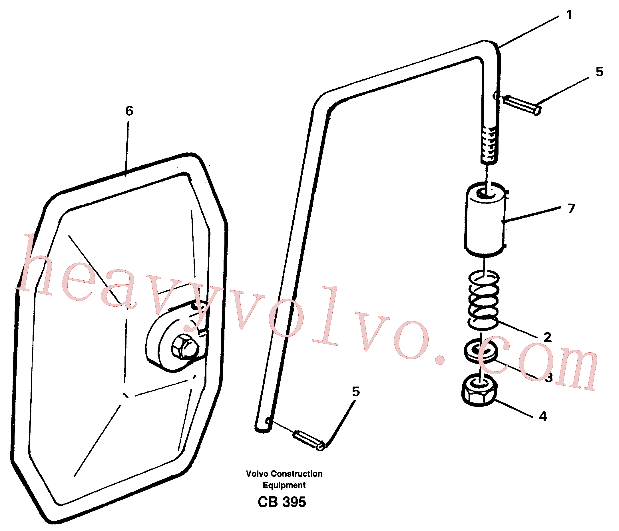 VOE963110 for Volvo Rear-view mirror braces(CB395 assembly)