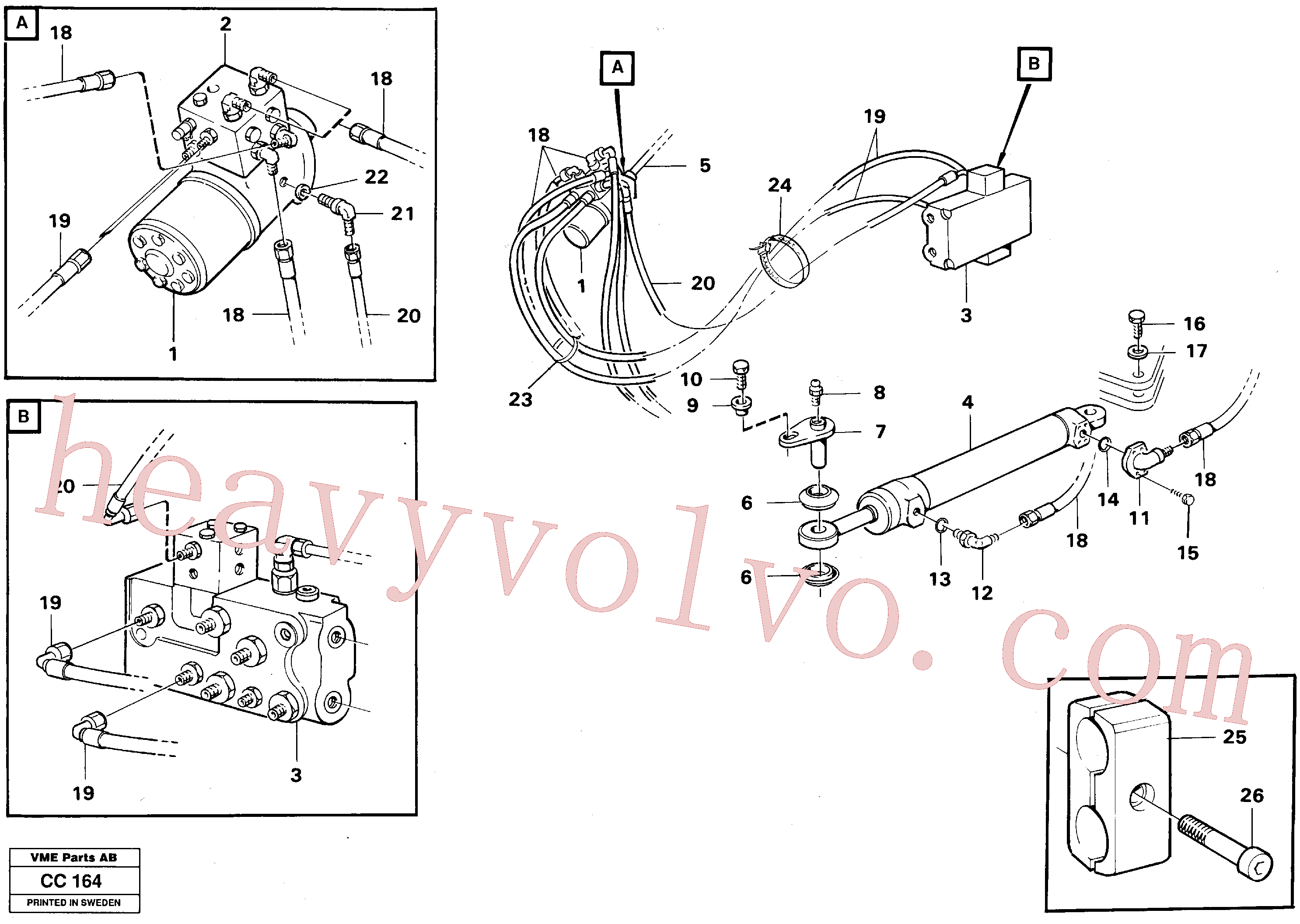 VOE990741 for Volvo Steering system(CC164 assembly)