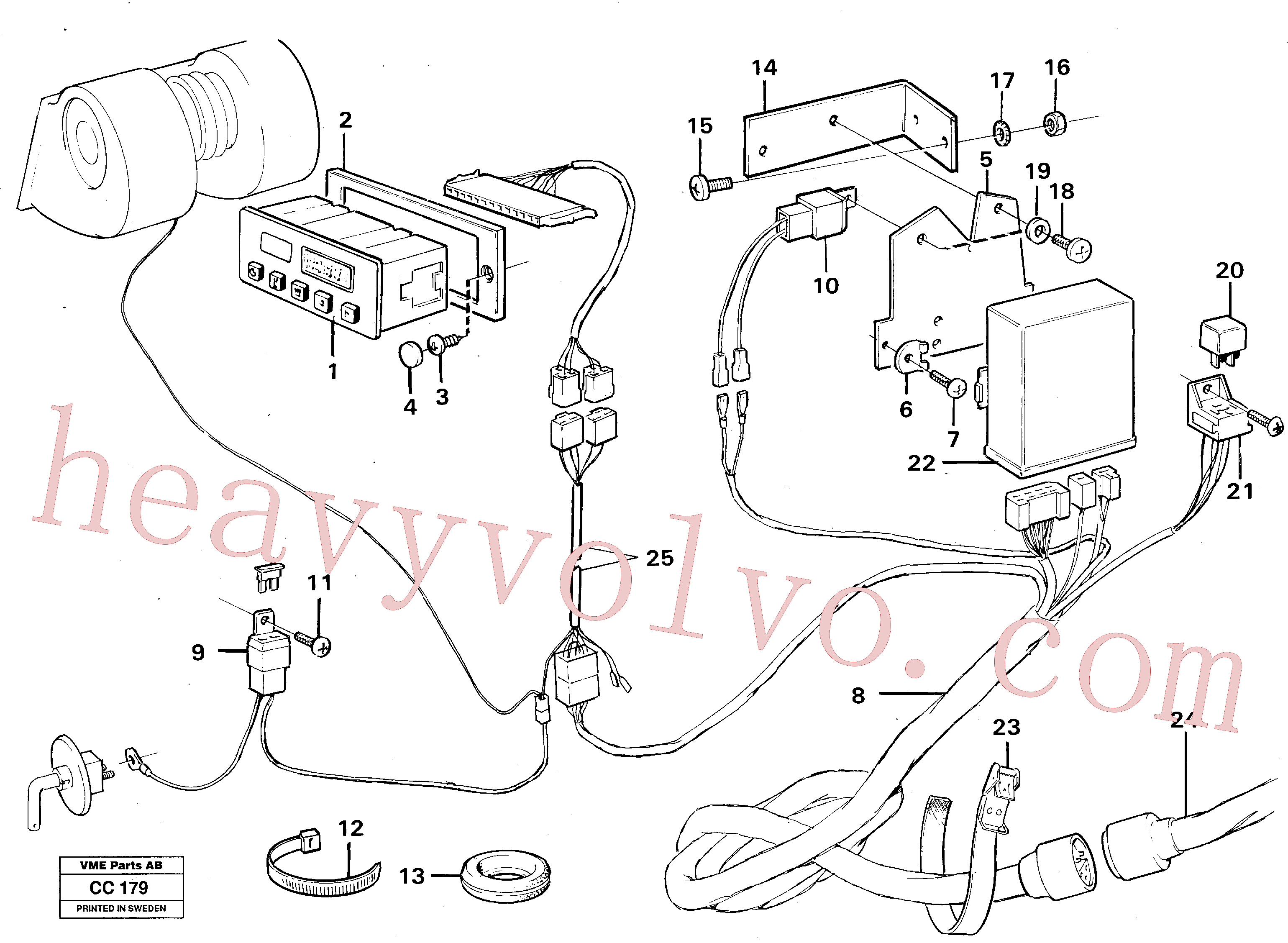 VOE13969163 for Volvo Electrical system for diesel powered supple- mentary(CC179 assembly)