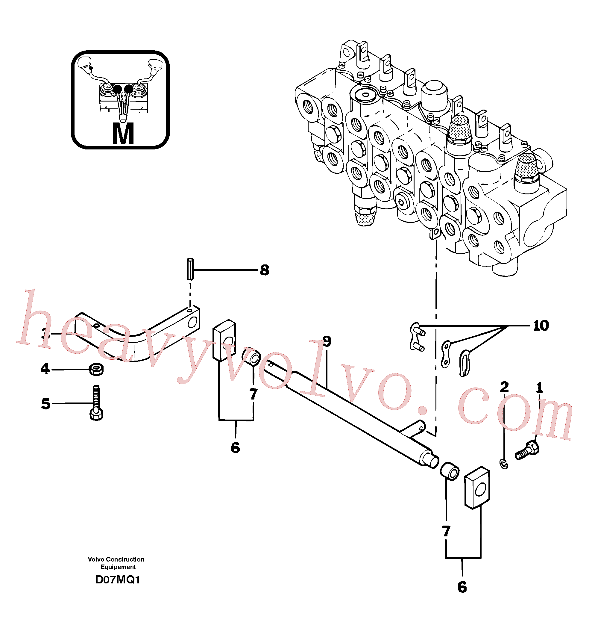 PJ4570027 for Volvo Control pedal : rock breaker(D07MQ1 assembly)