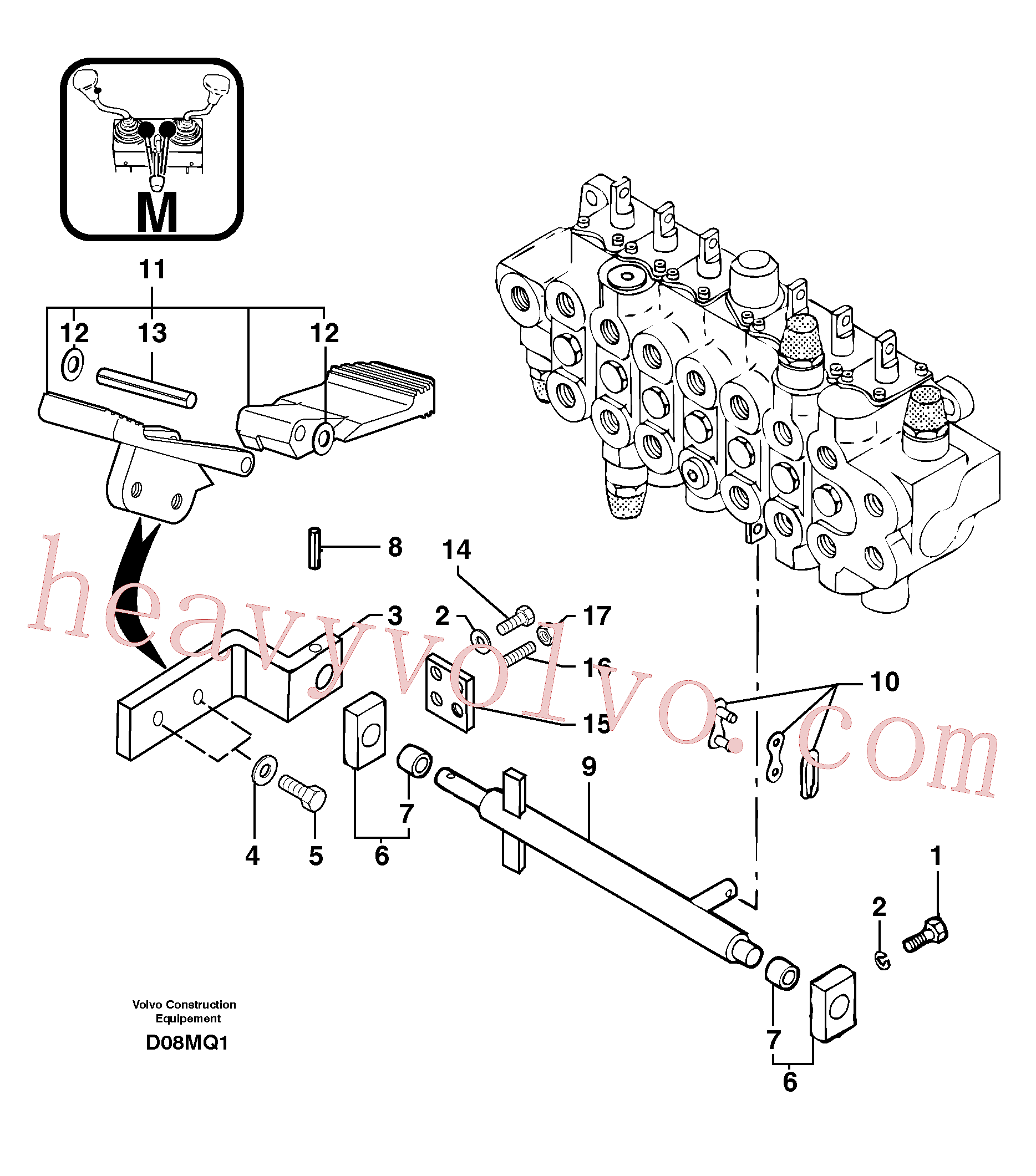 PJ4570027 for Volvo Control pedal : accessories(D08MQ1 assembly)