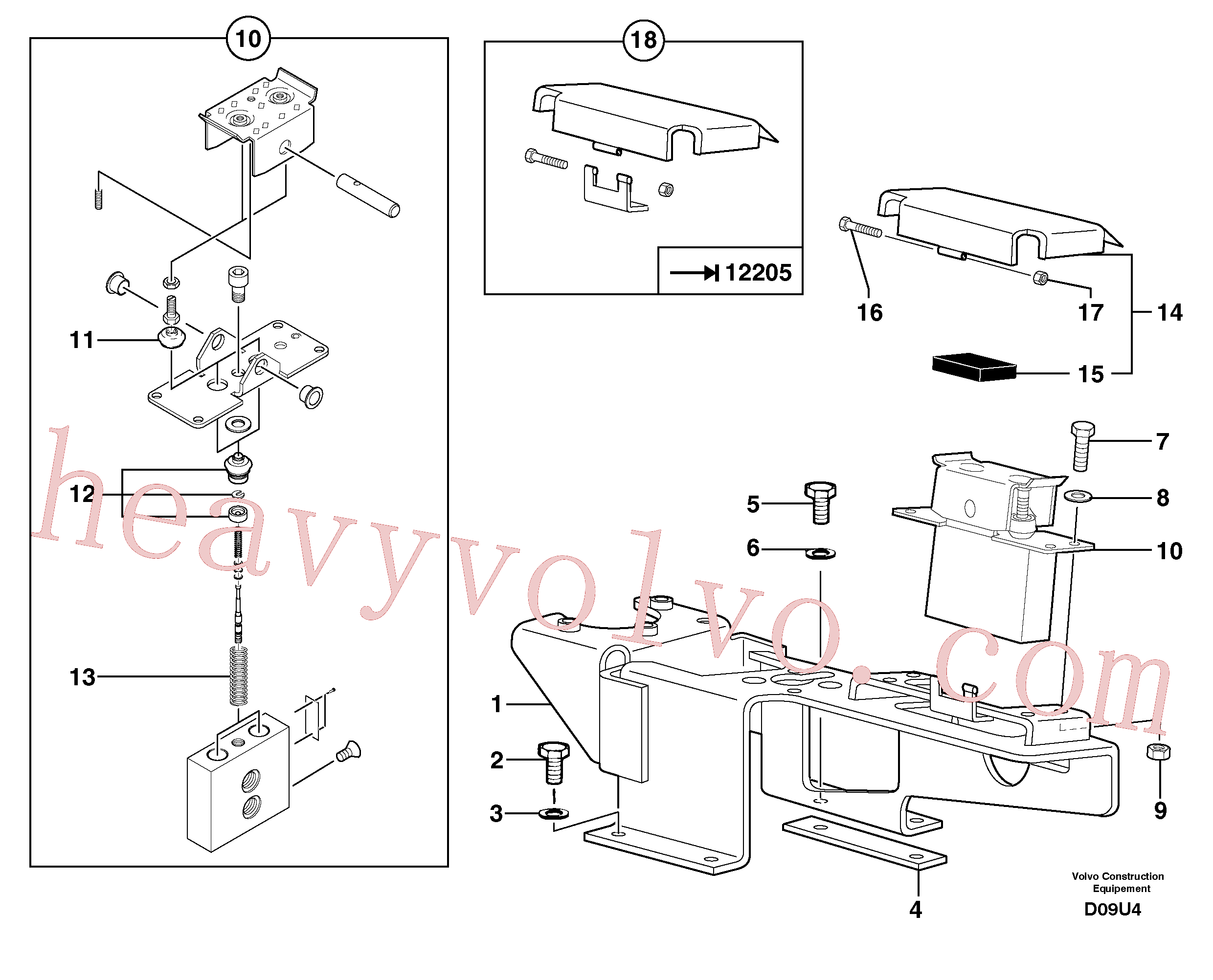 PJ7418238 for Volvo Control pedal : articulated boom(D09U4 assembly)