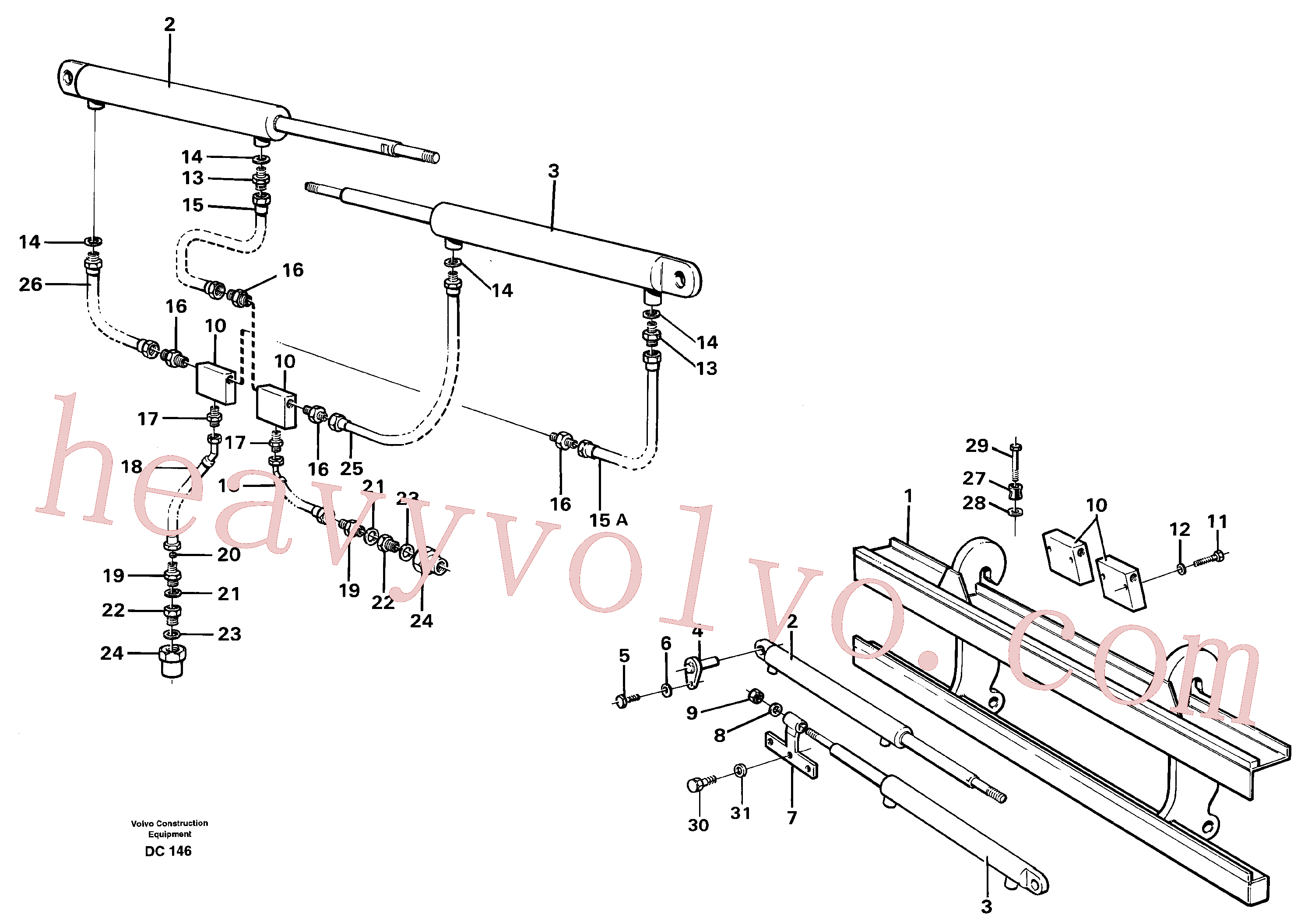 VOE4819901 for Volvo Fork spreader(DC146 assembly)