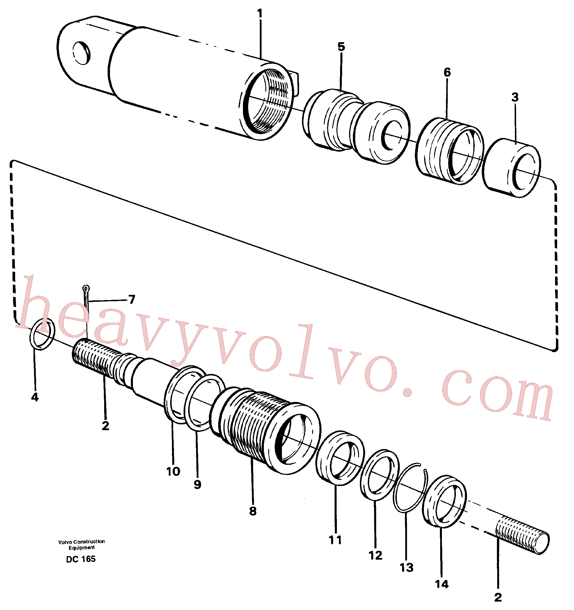 VOE4819888 for Volvo Hydraulic cylinder(DC165 assembly)