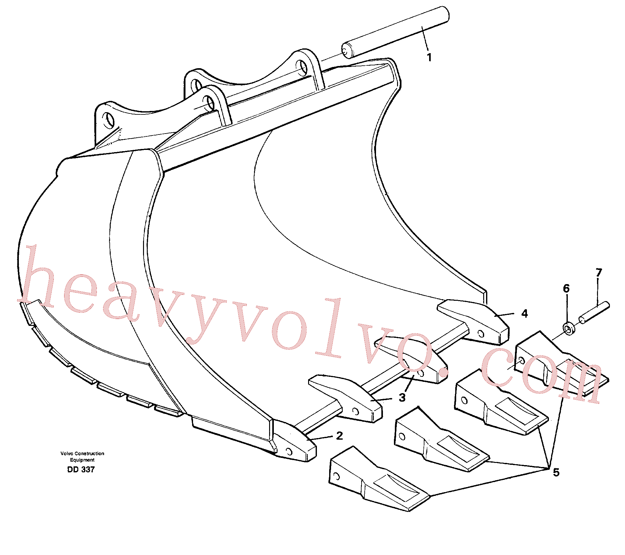 VOE14257786 for Volvo Buckets for quickfit, S6(DD337 assembly)