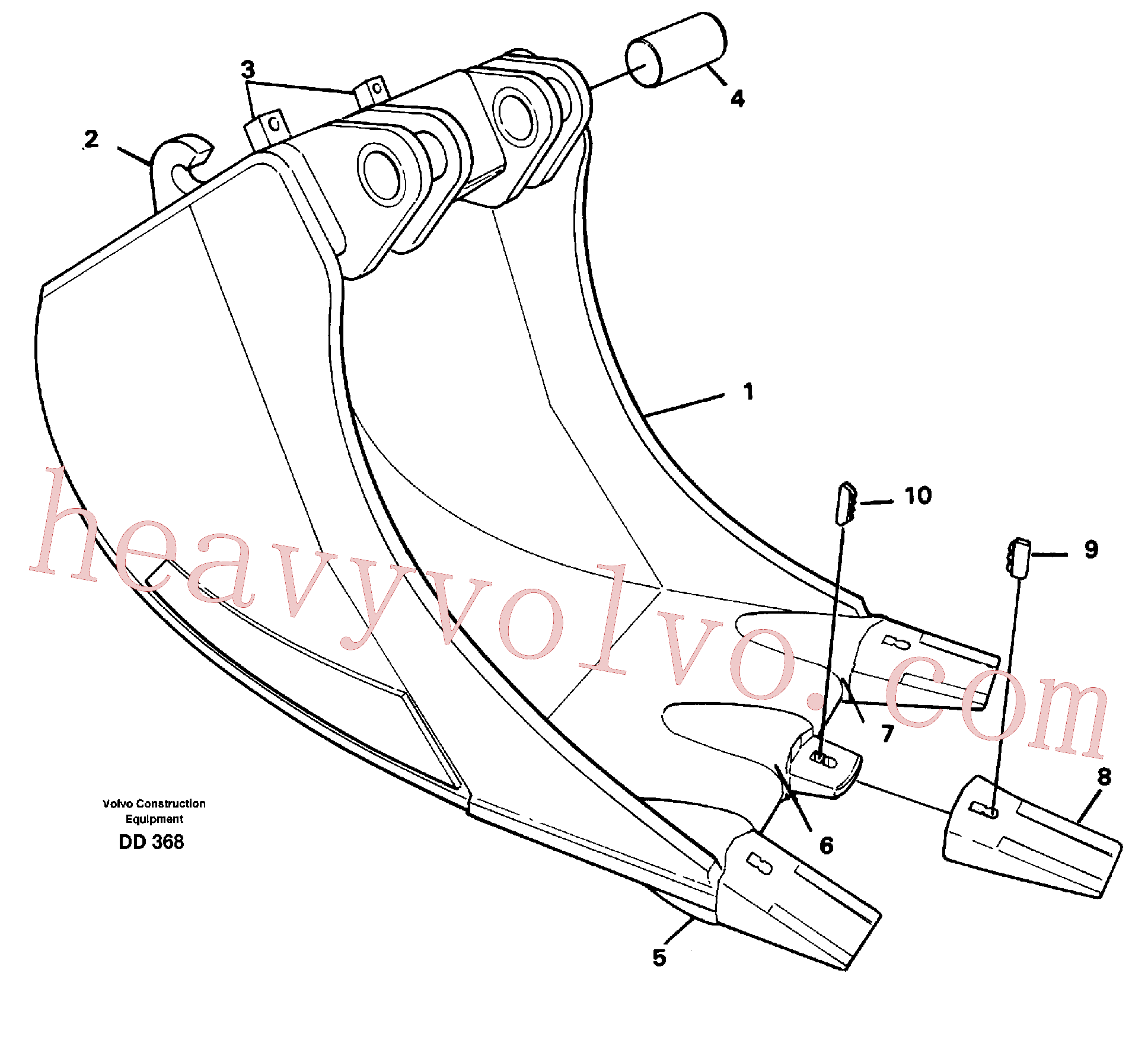 VOE14026418 for Volvo Cable bucket(DD368 assembly)