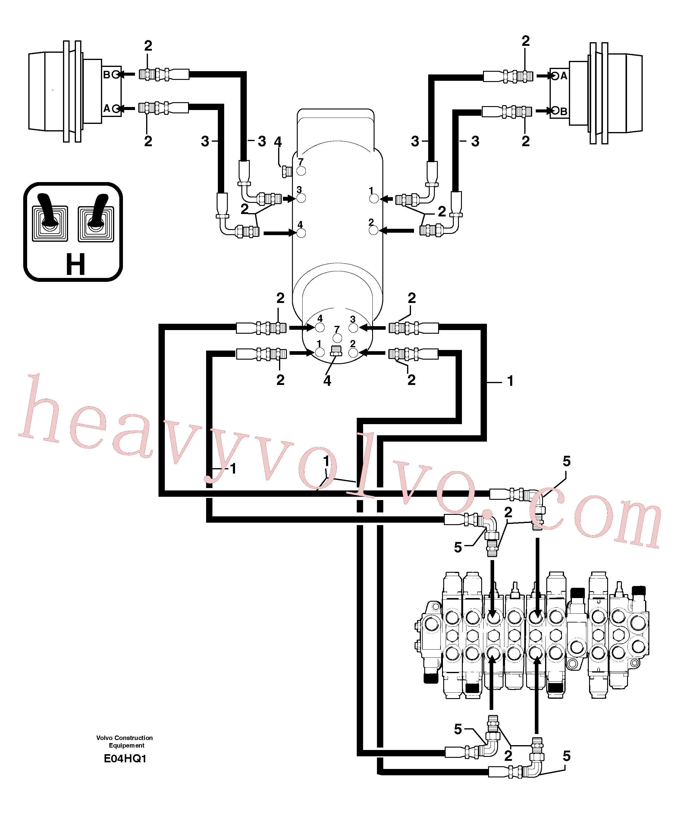 PJ4190347 for Volvo Hydr. circuit. ( travelling )(E04HQ1 assembly)