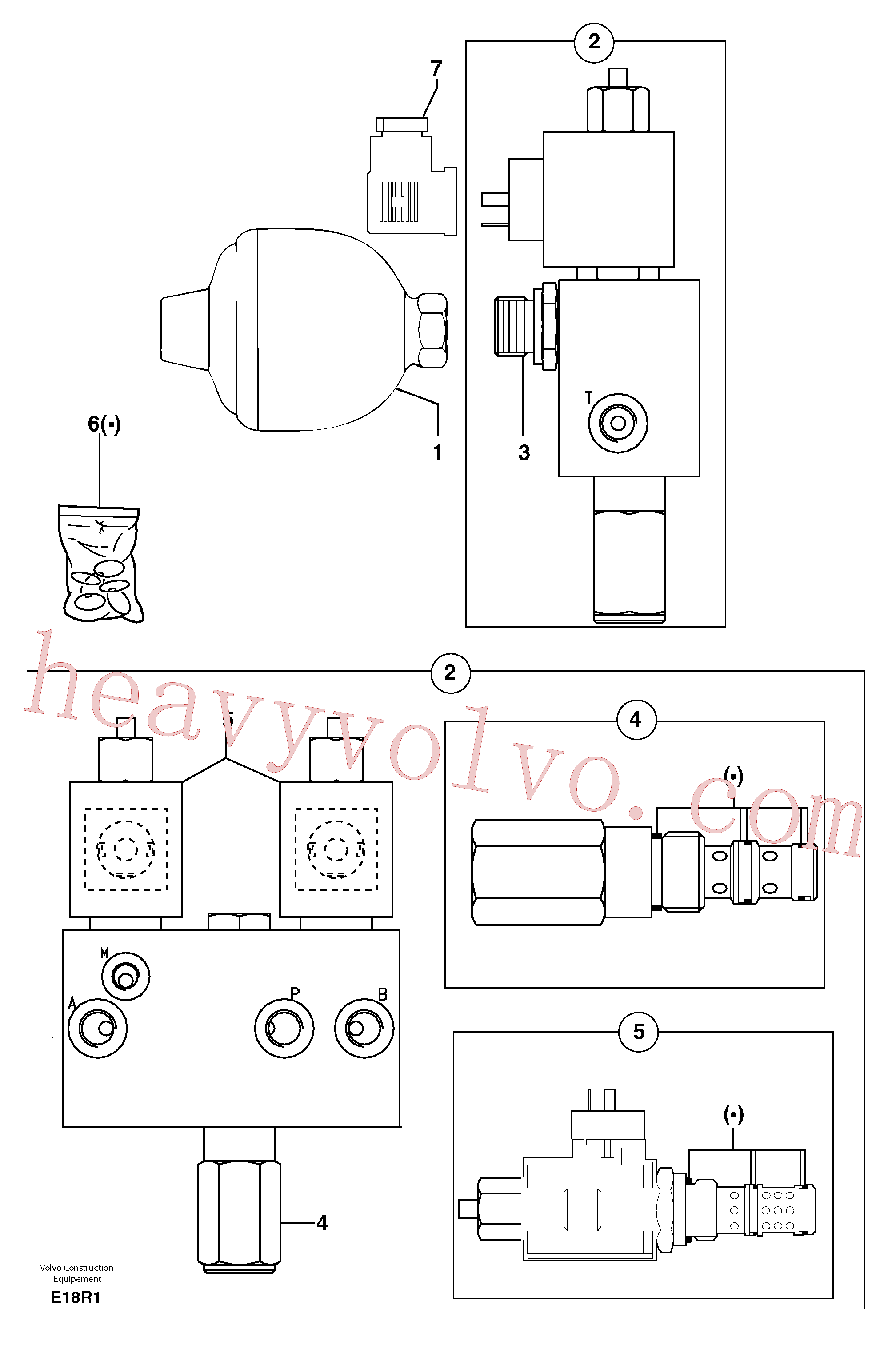 PJ4750435 for Volvo Accumulator / electrovalve(E18R1 assembly)