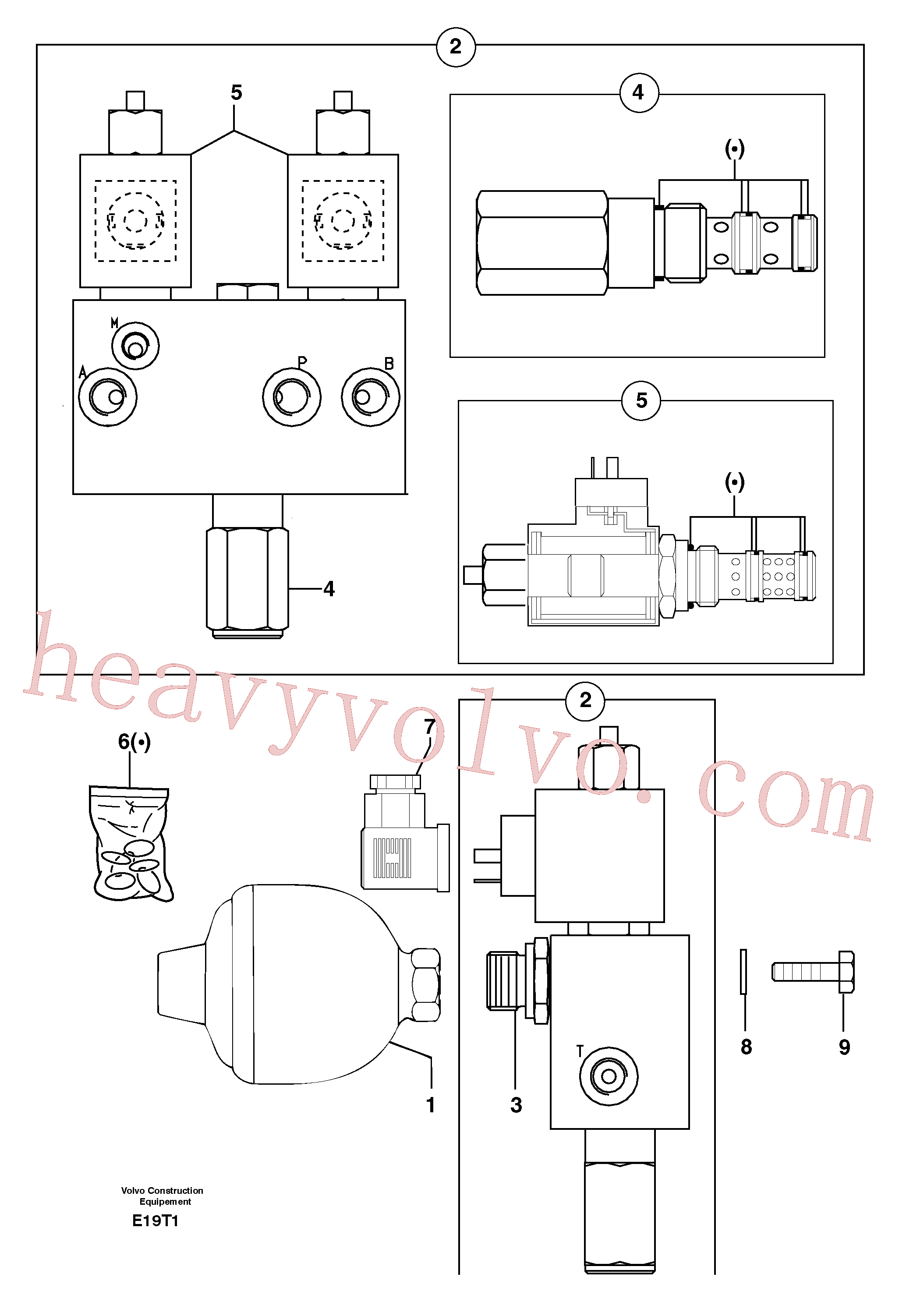 PJ4750435 for Volvo Accumulator / electrovalve(E19T1 assembly)