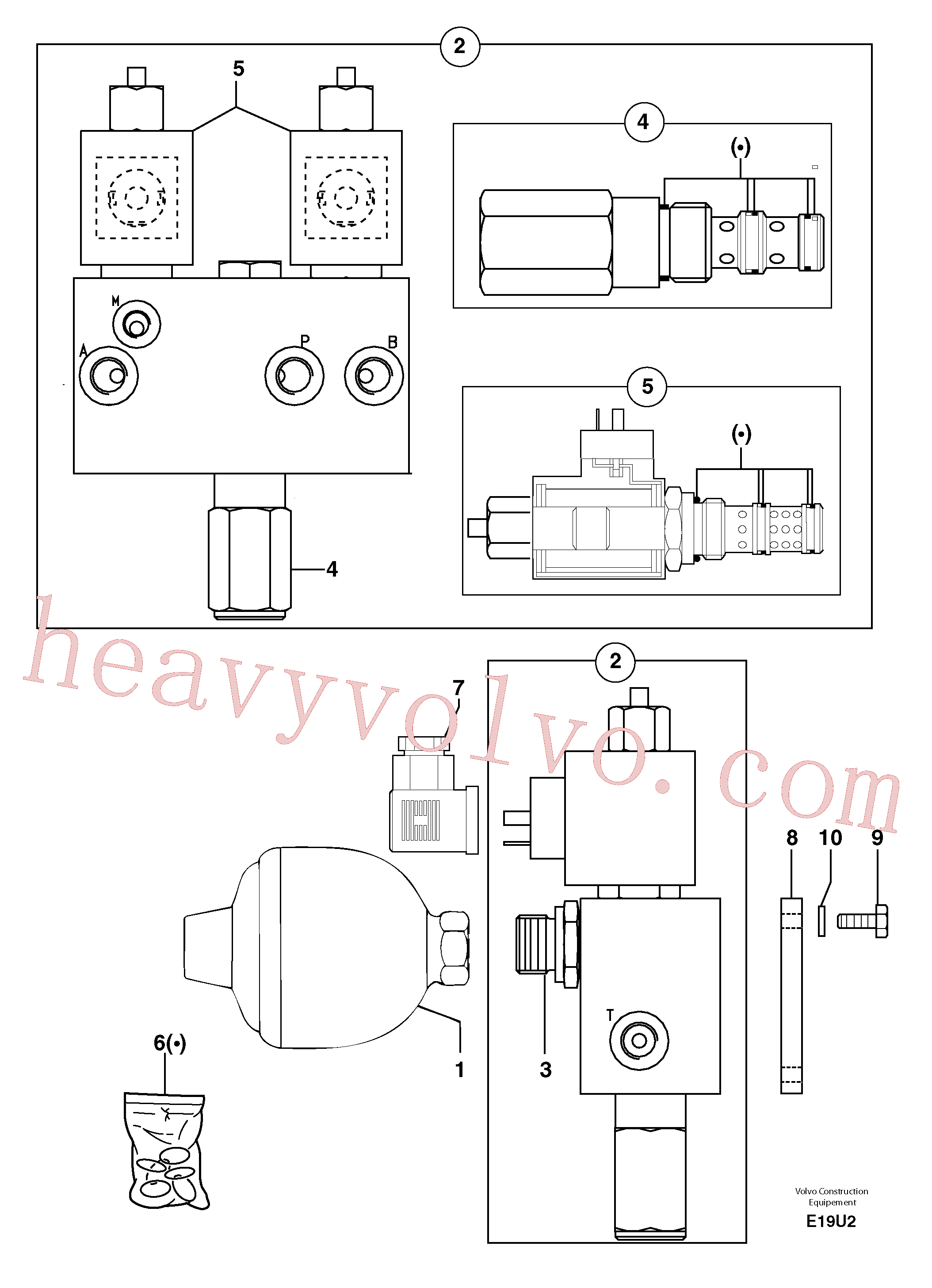 PJ4750435 for Volvo Accumulator / electrovalve(E19U2 assembly)