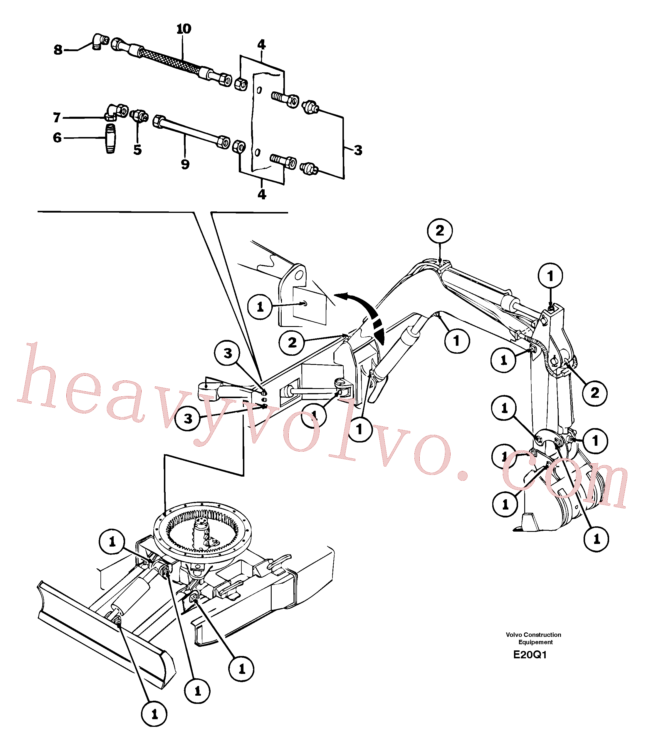 PJ7450195 for Volvo Lubrication chart(E20Q1 assembly)