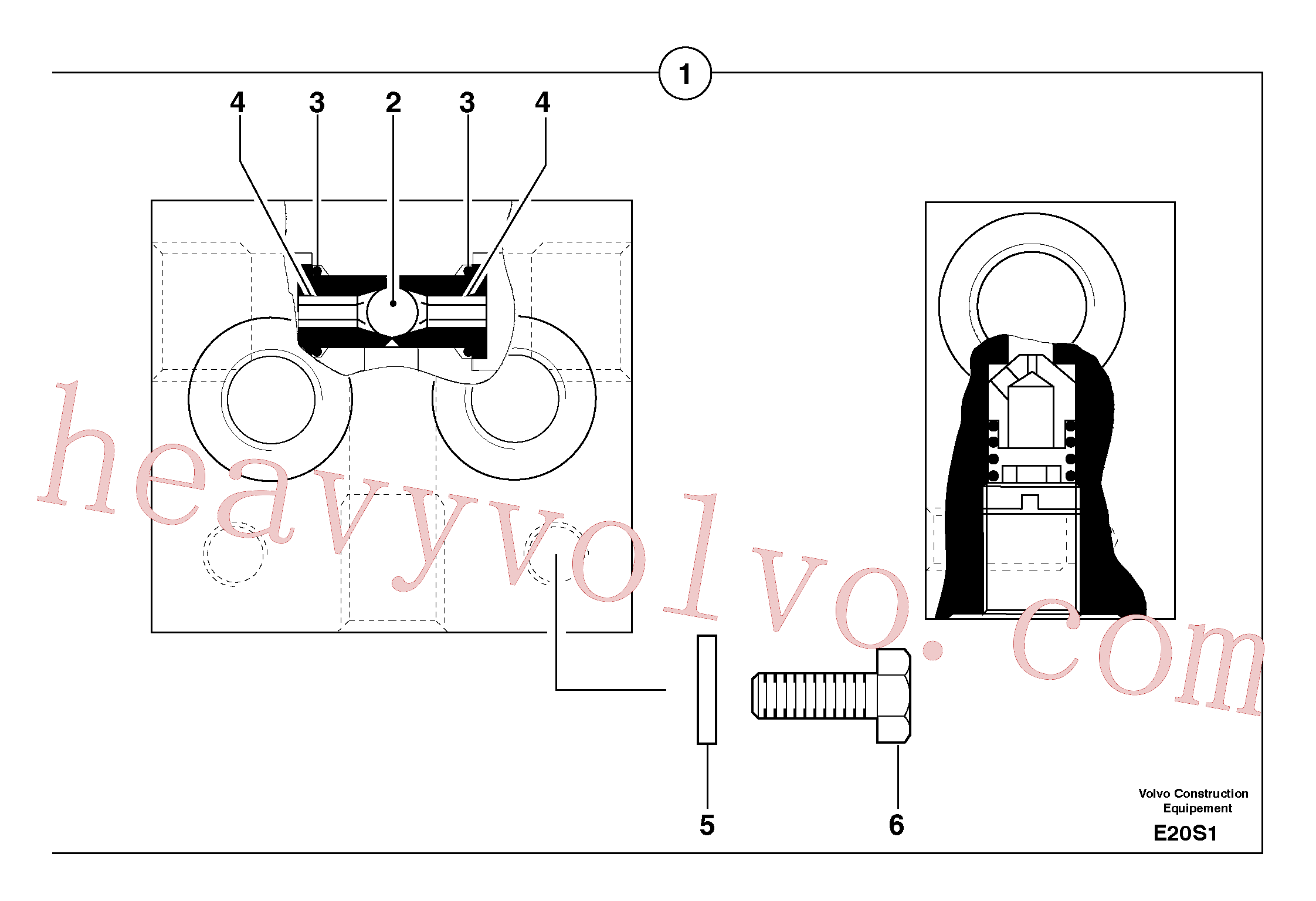 PJ4100016 for Volvo Slewing block(E20S1 assembly)