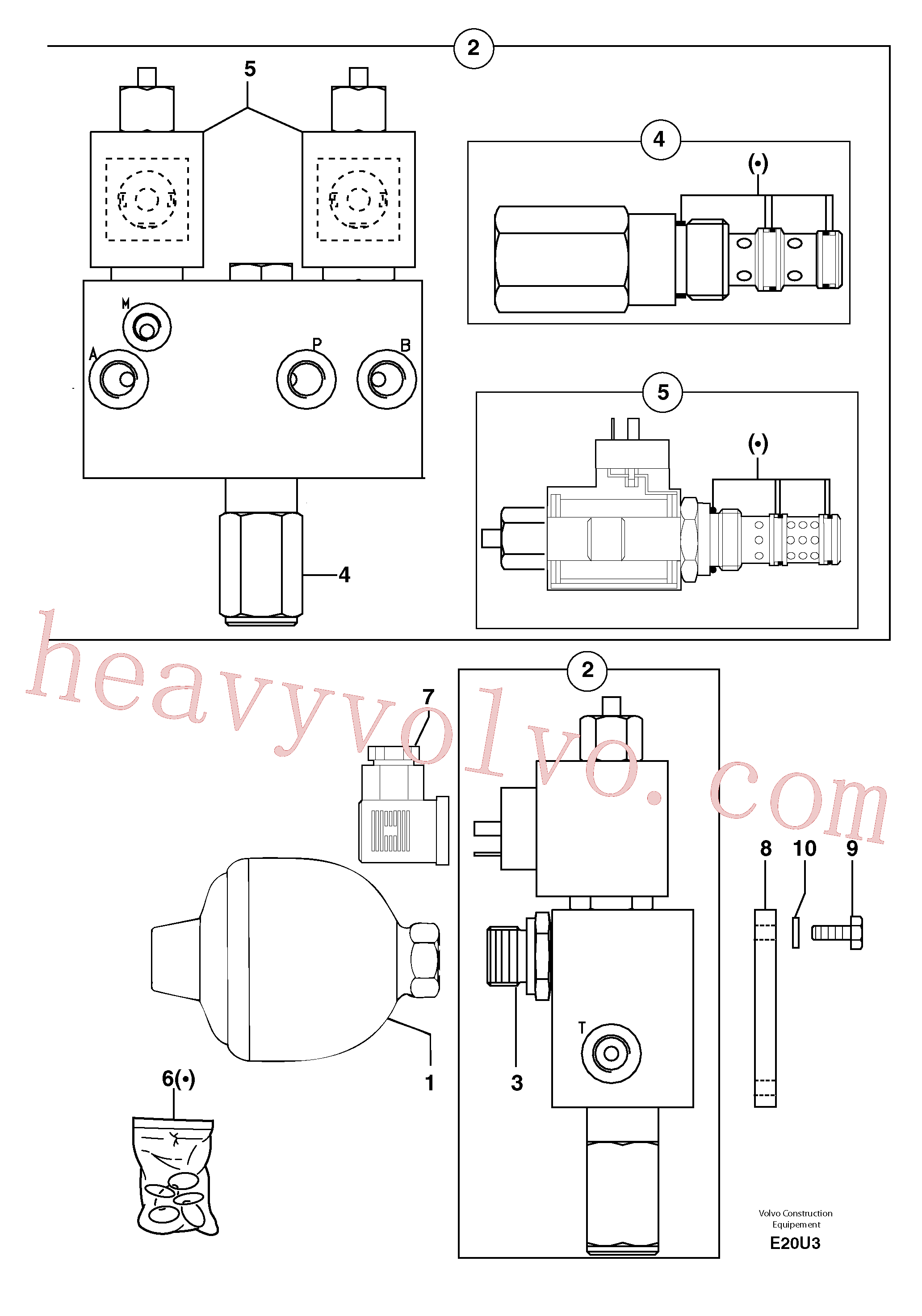 PJ4750435 for Volvo Accumulator / electrovalve(E20U3 assembly)