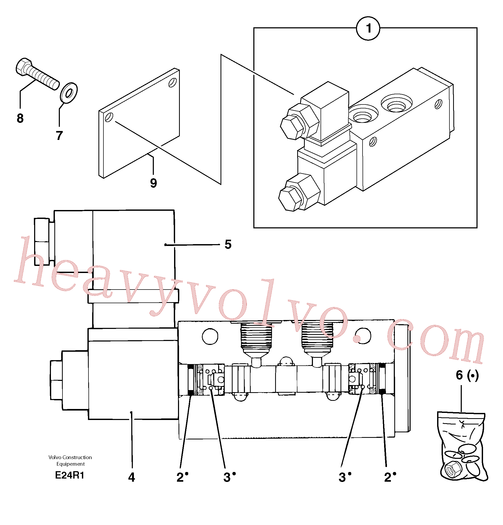 PJ7411604 for Volvo Electrovalve (quickfit )(E24R1 assembly)