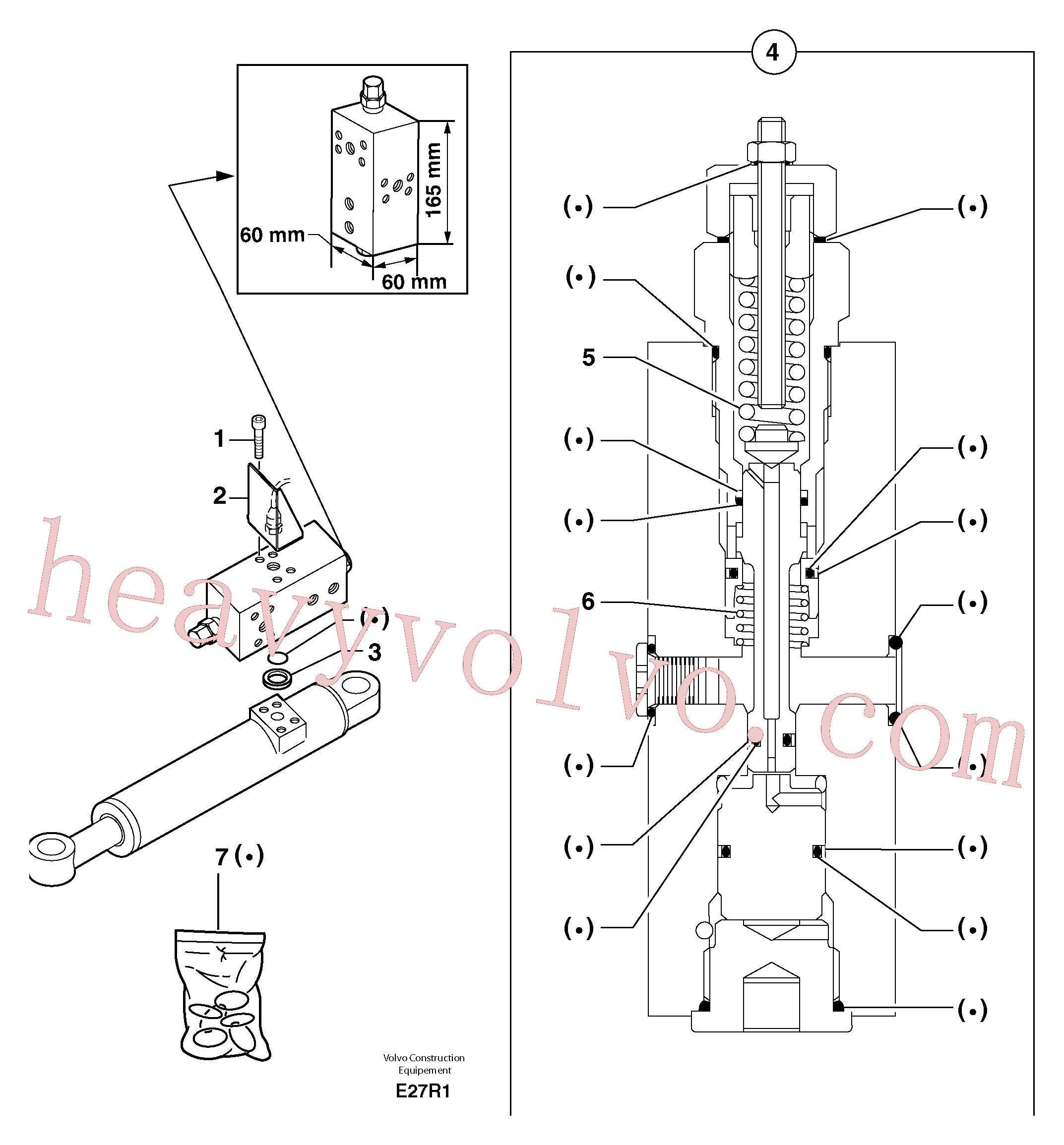 PJ7415931 for Volvo Safety valve(E27R1 assembly)