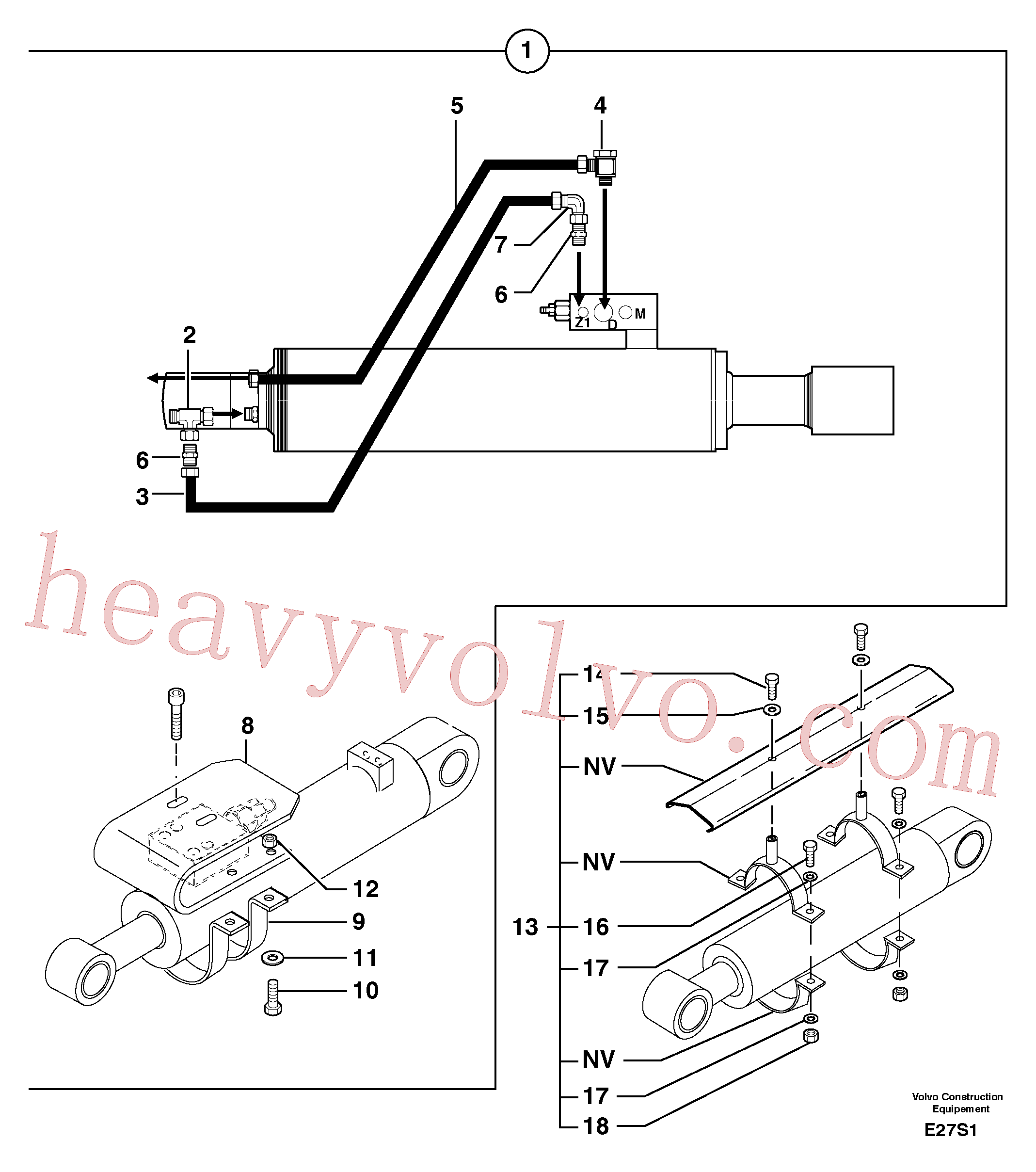 PJ5910562 for Volvo Supplement concerning handling operations / option(E27S1 assembly)