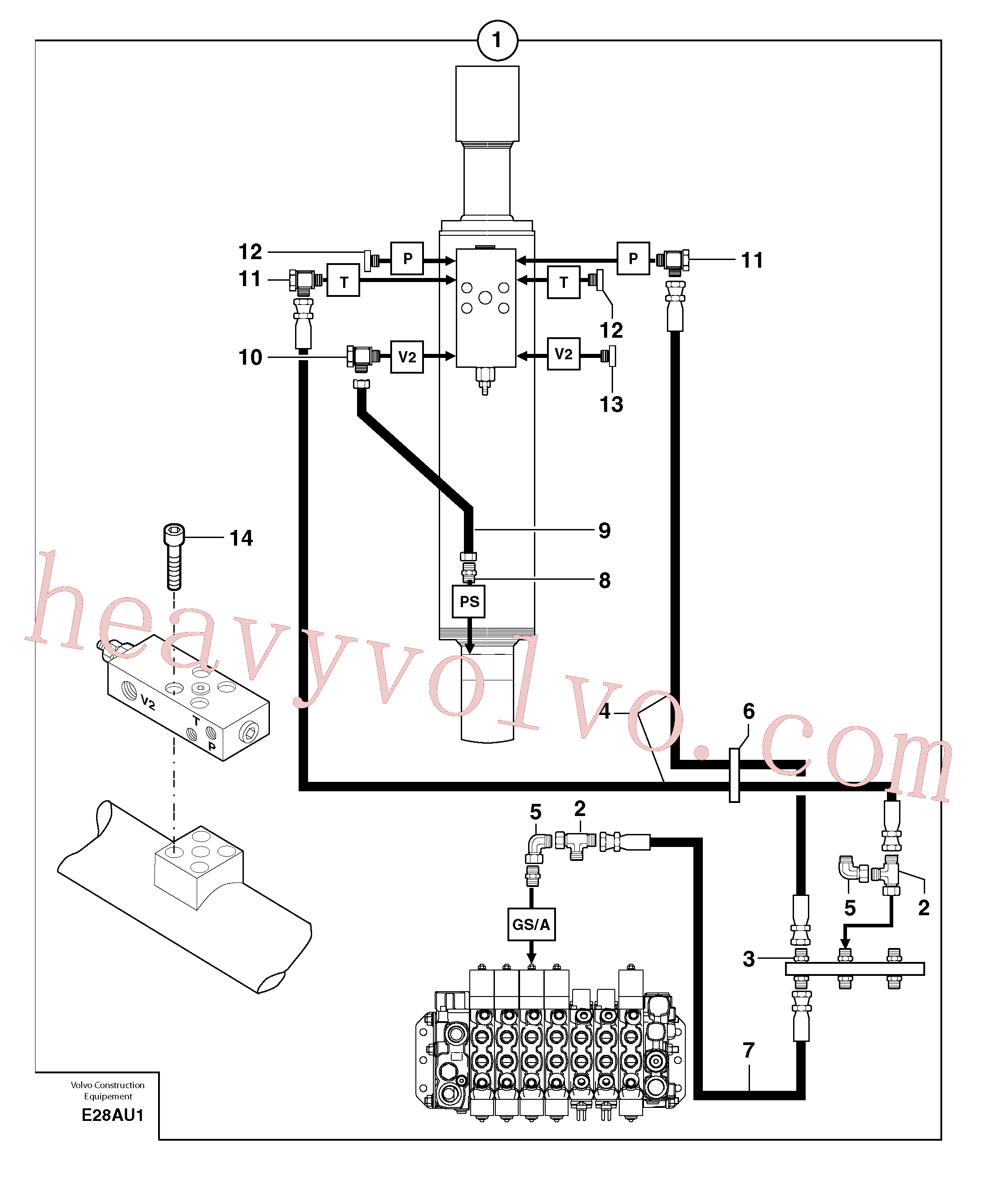 VOE11806313 for Volvo Supplement concerning handling operations / option(E28AU1 assembly)