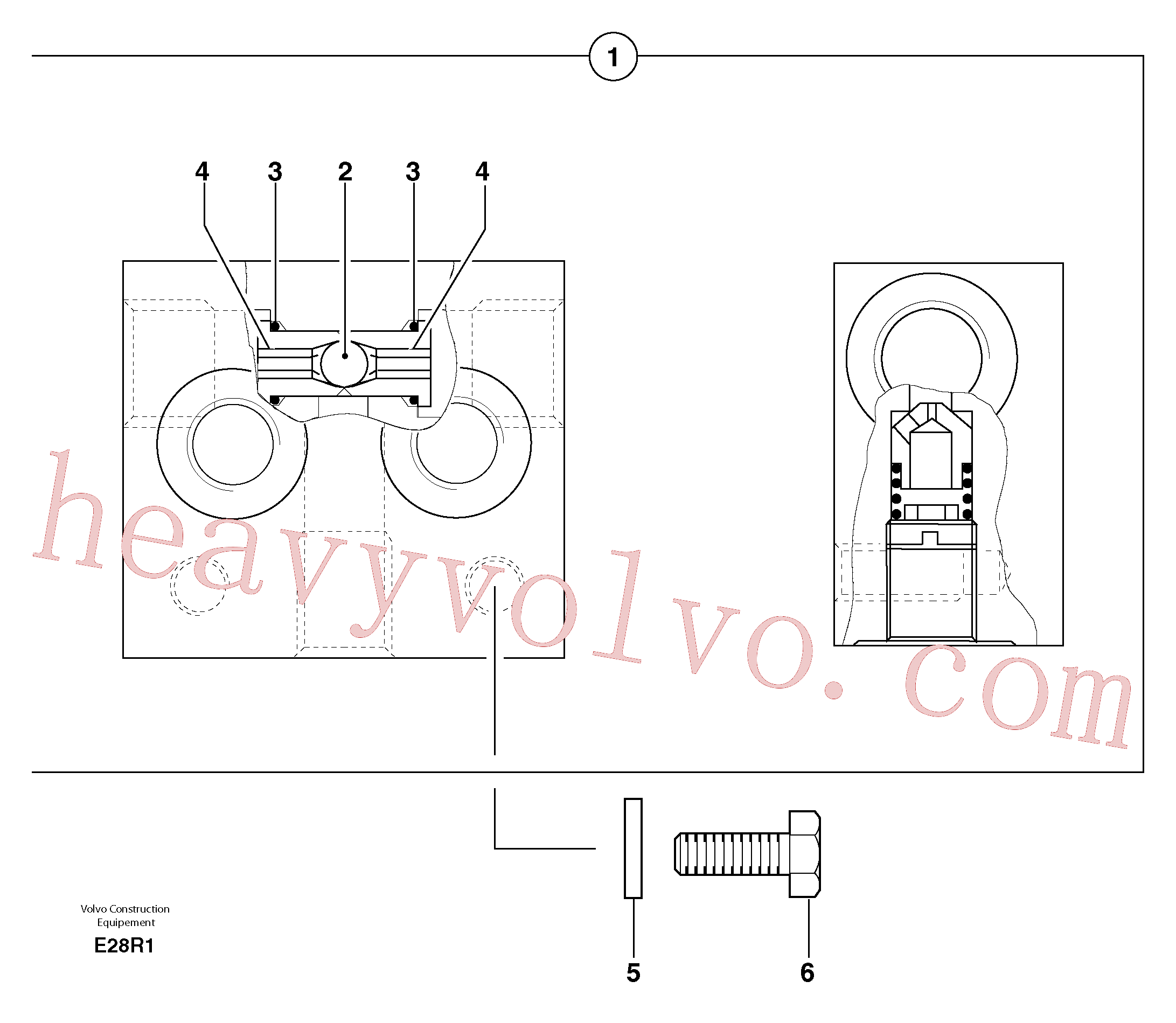 PJ4100016 for Volvo Slewing block(E28R1 assembly)