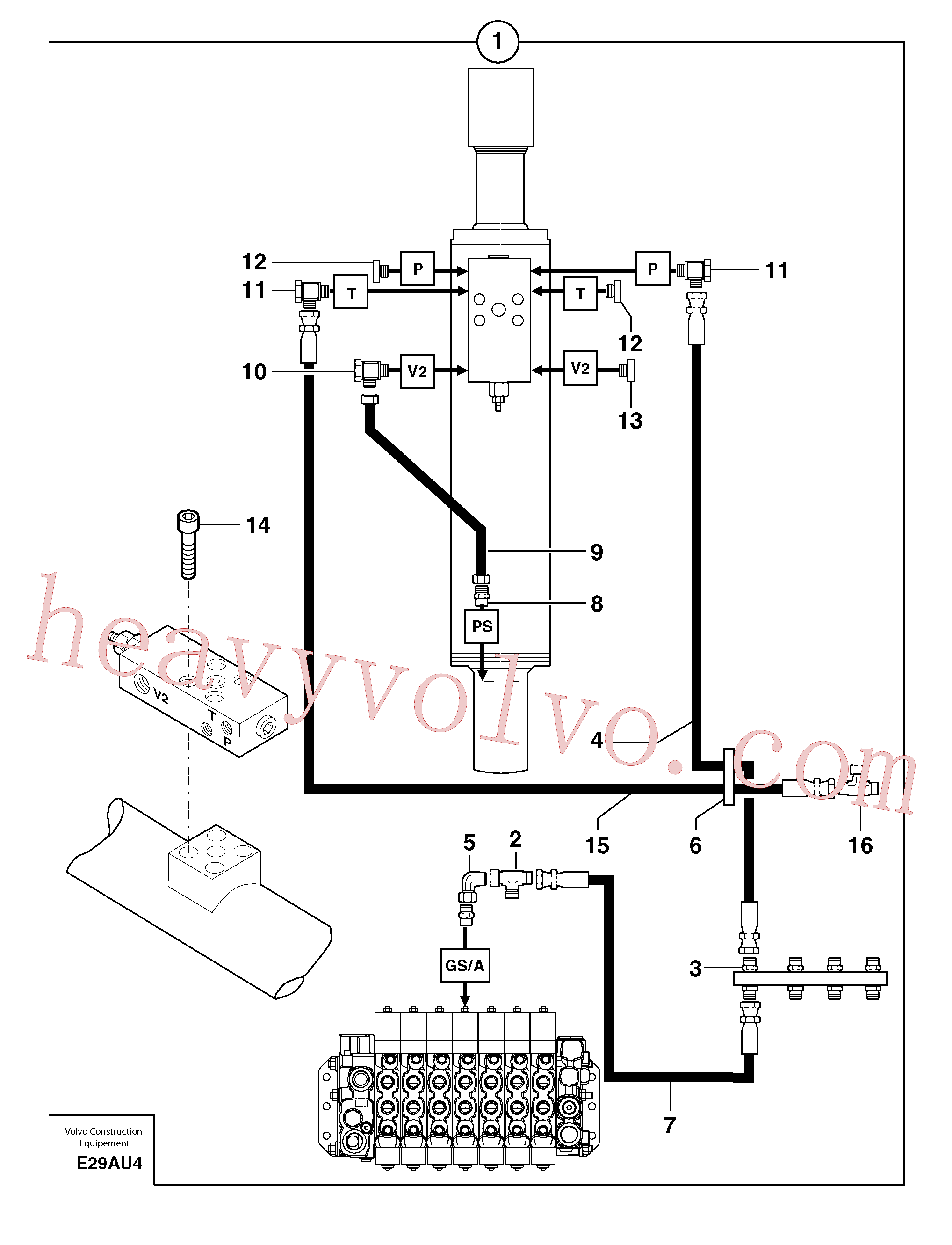 PJ4750349 for Volvo Supplement concerning handling operations / option(E29AU4 assembly)