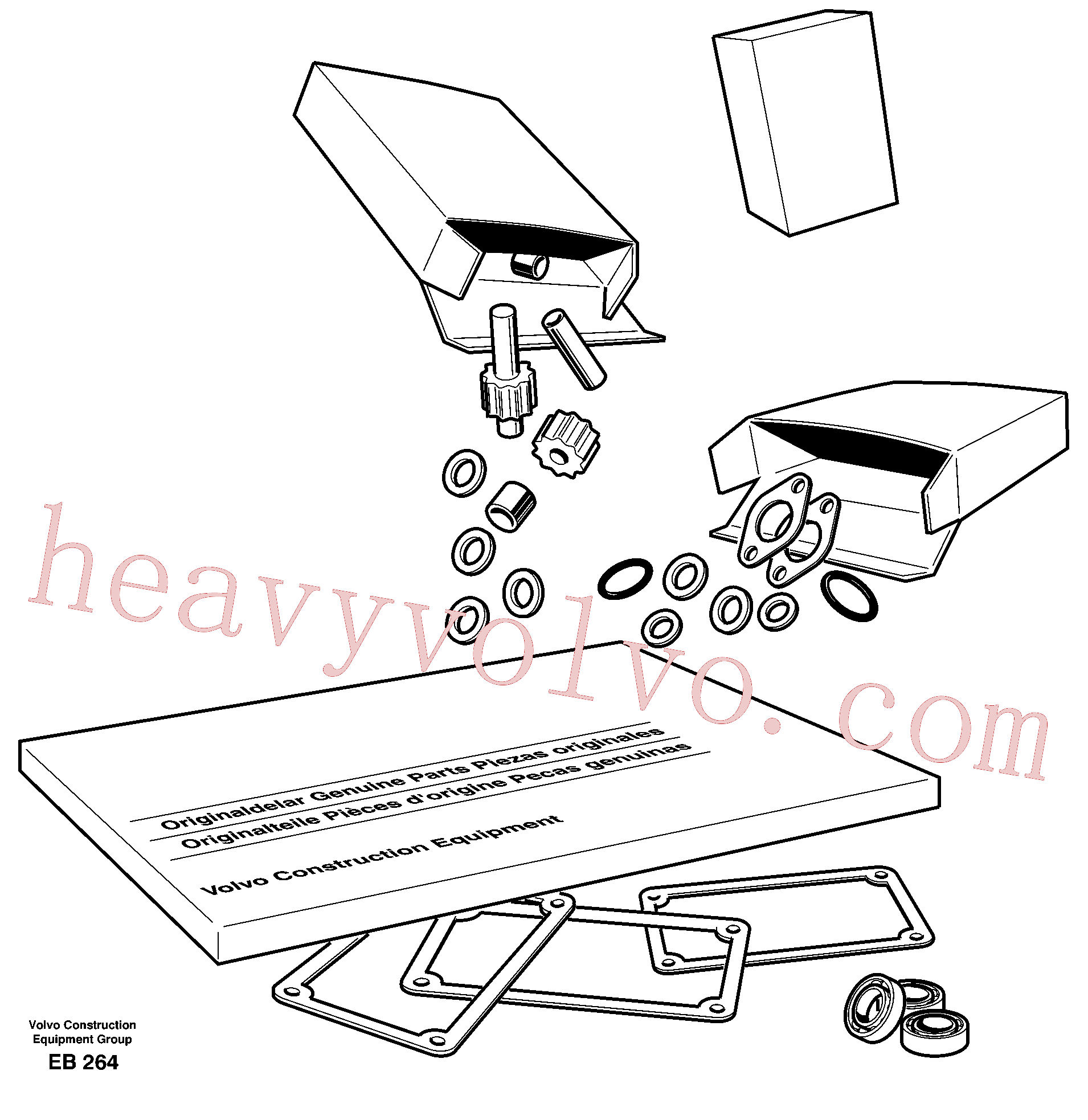 VOE20542740 for Volvo Repair kits for engine(EB264 assembly)