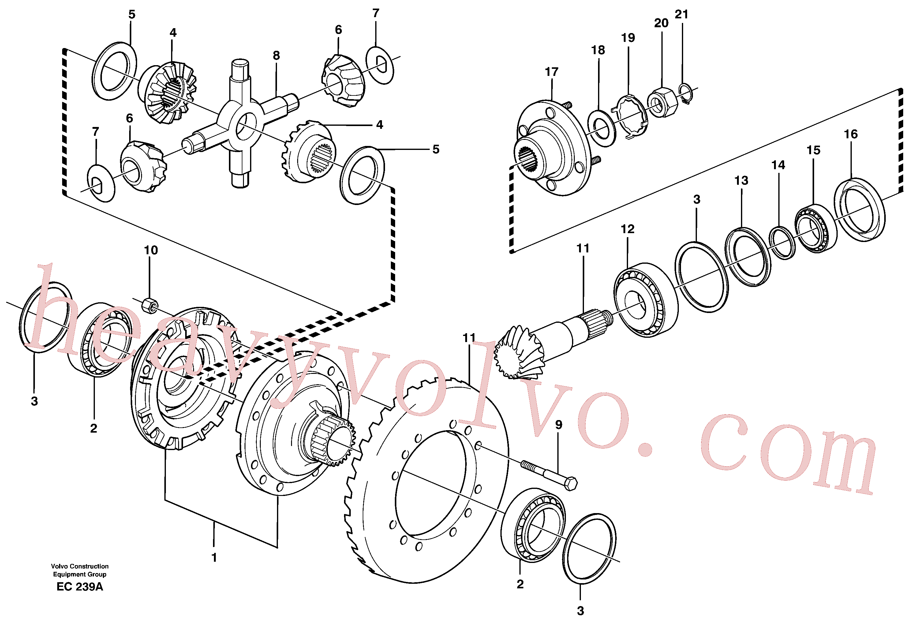 VOE11102846 for Volvo Final drive, front(EC239A assembly)