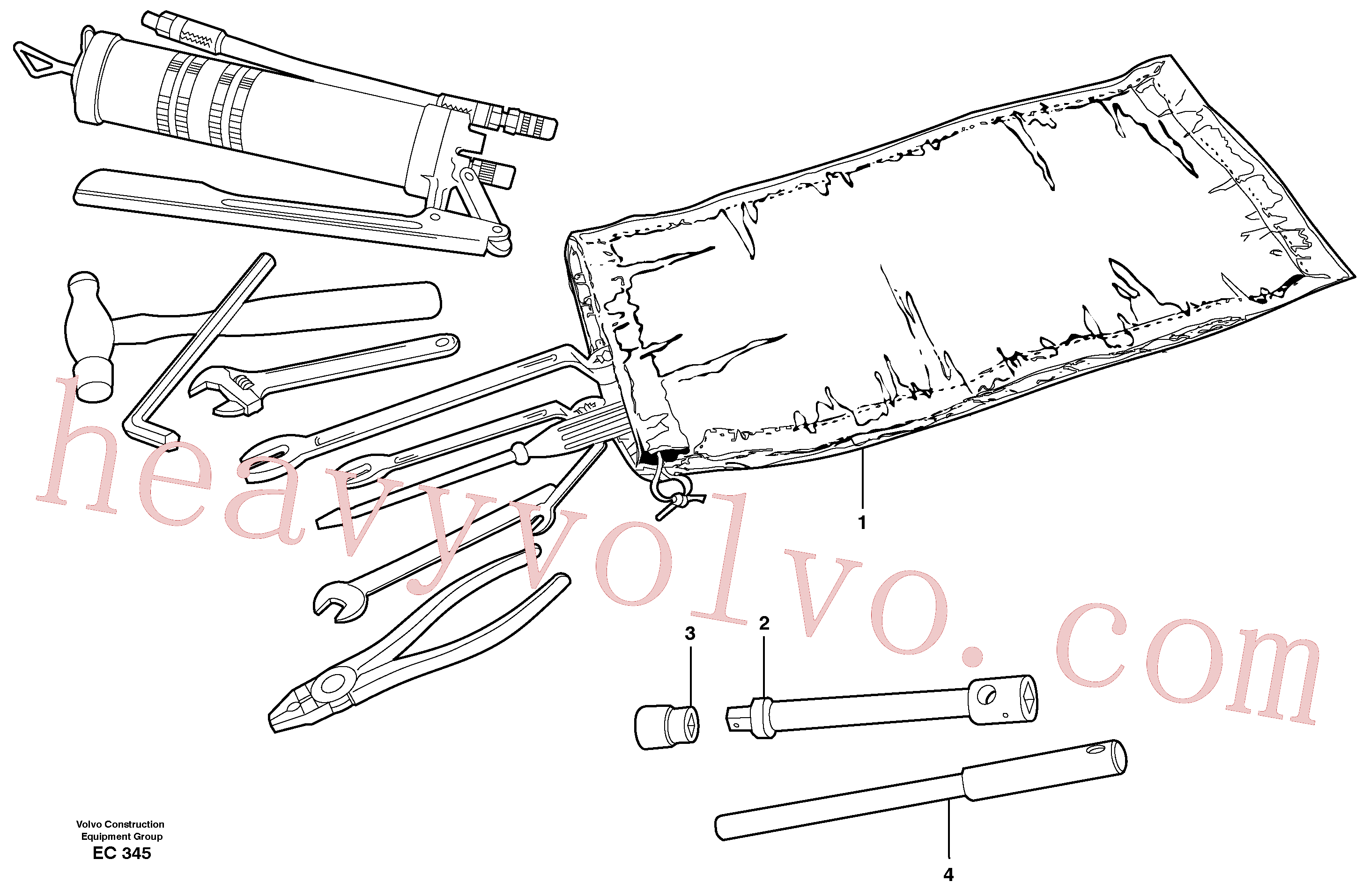 VOE4854513 for Volvo Tools(EC345 assembly)