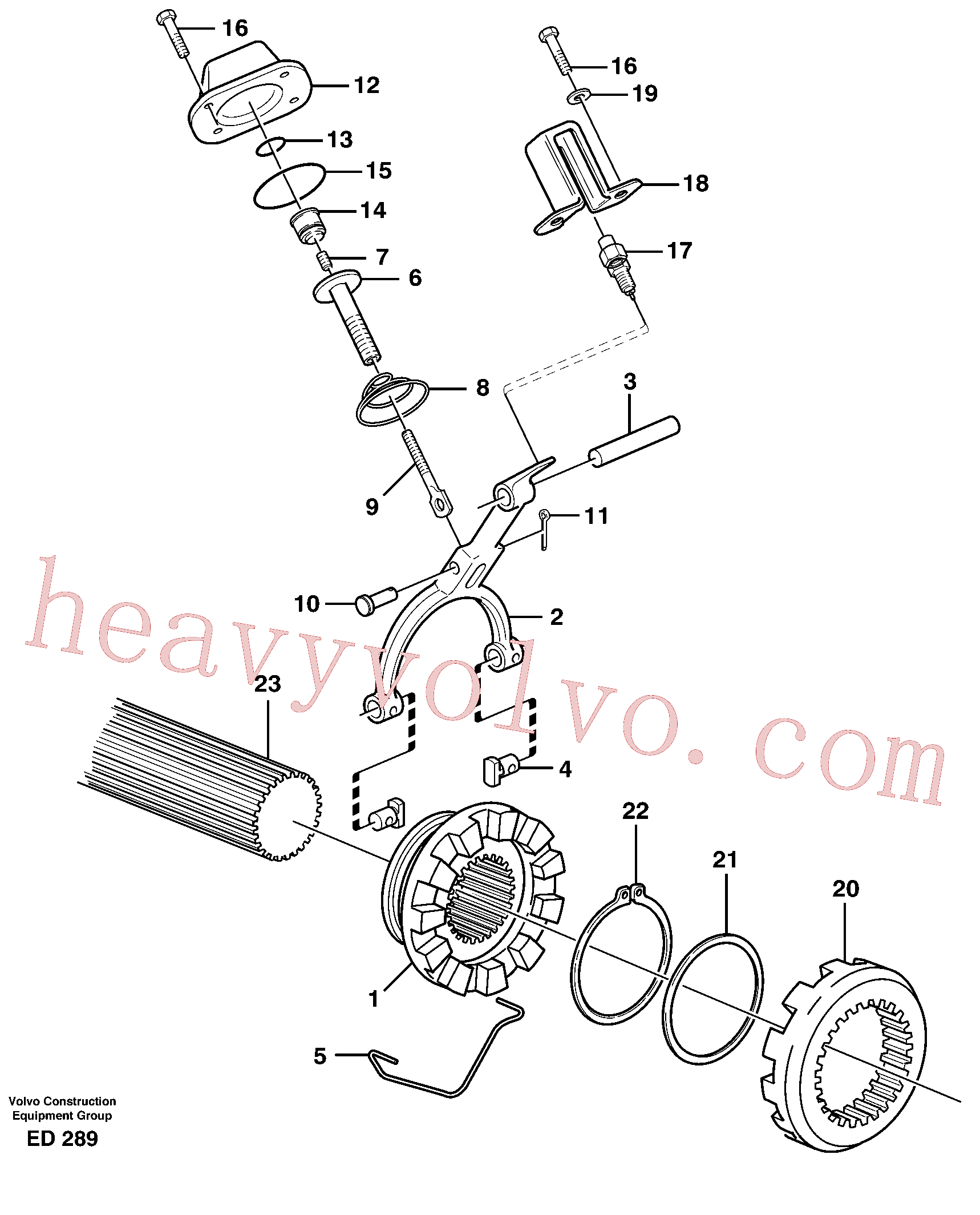 VOE11102799 for Volvo Differential lock(ED289 assembly)