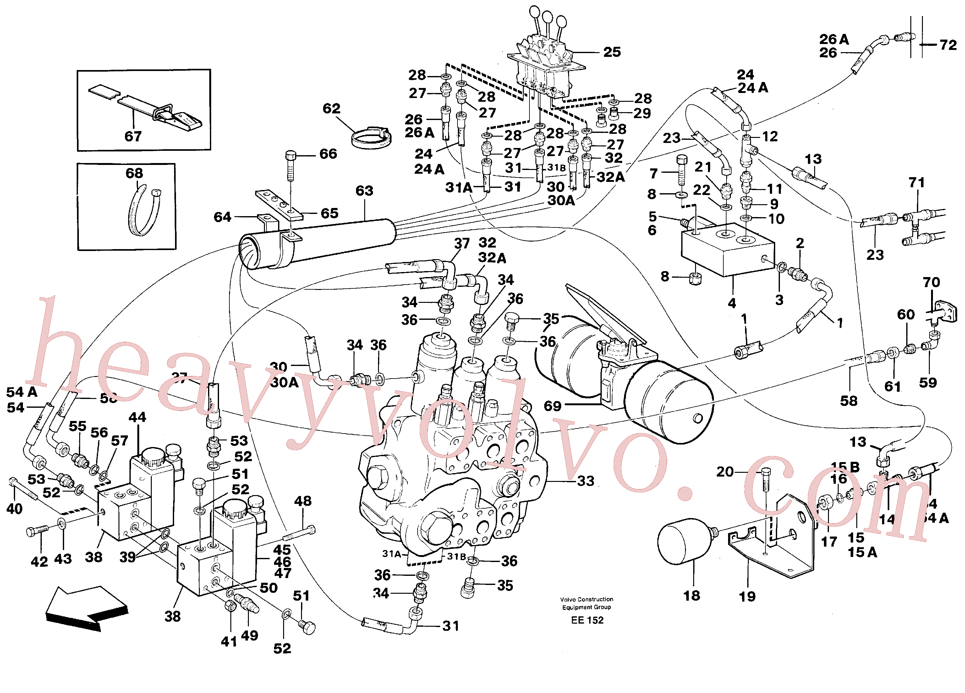 VOE947554 for Volvo Servo - hydraulic(EE152 assembly)