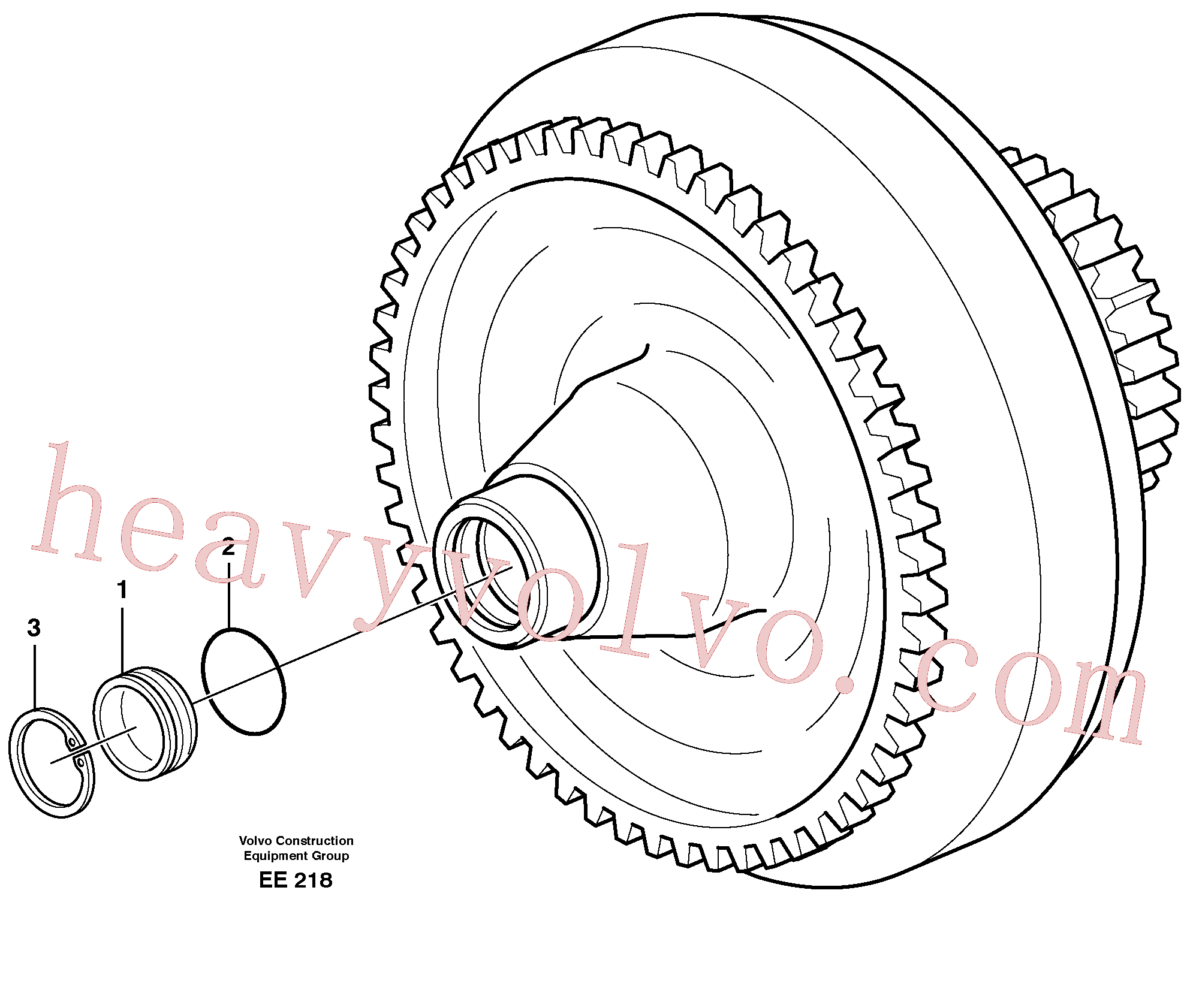 VOE11037848 for Volvo Torque converter(EE218 assembly)