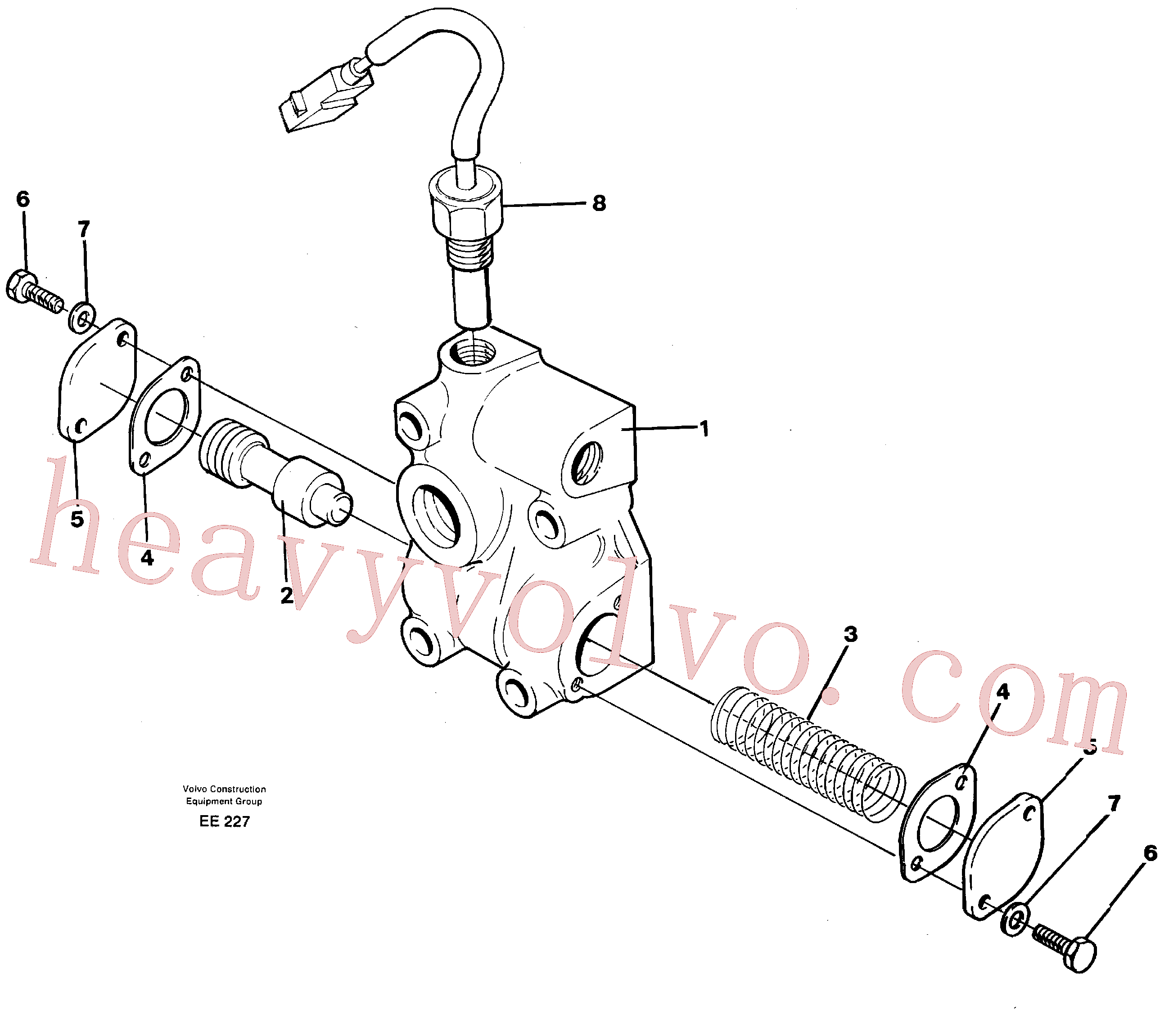 VOE98430607 for Volvo Lubricating oil valve(EE227 assembly)