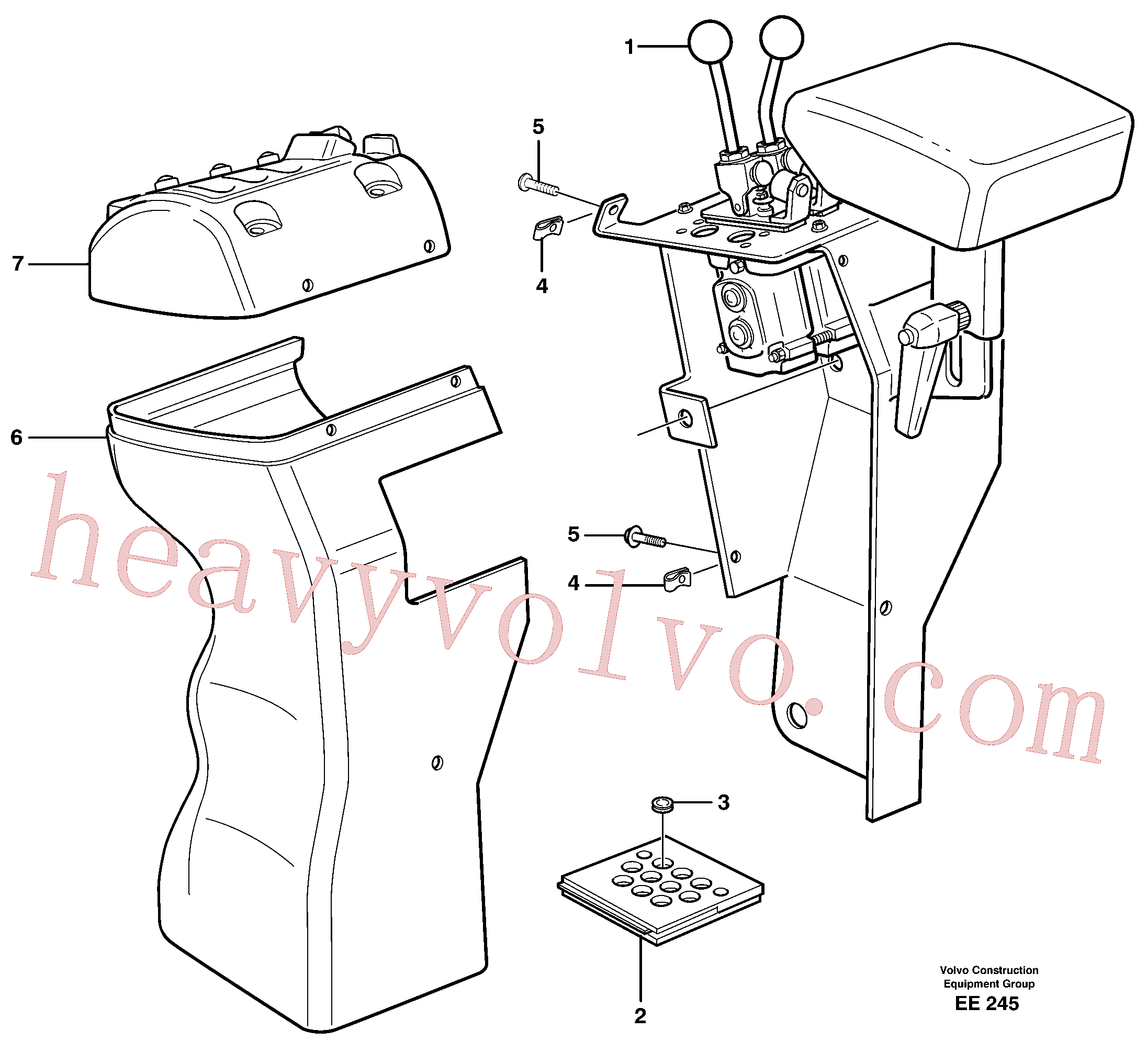 VOE971322 for Volvo Cover for servo valves(EE245 assembly)