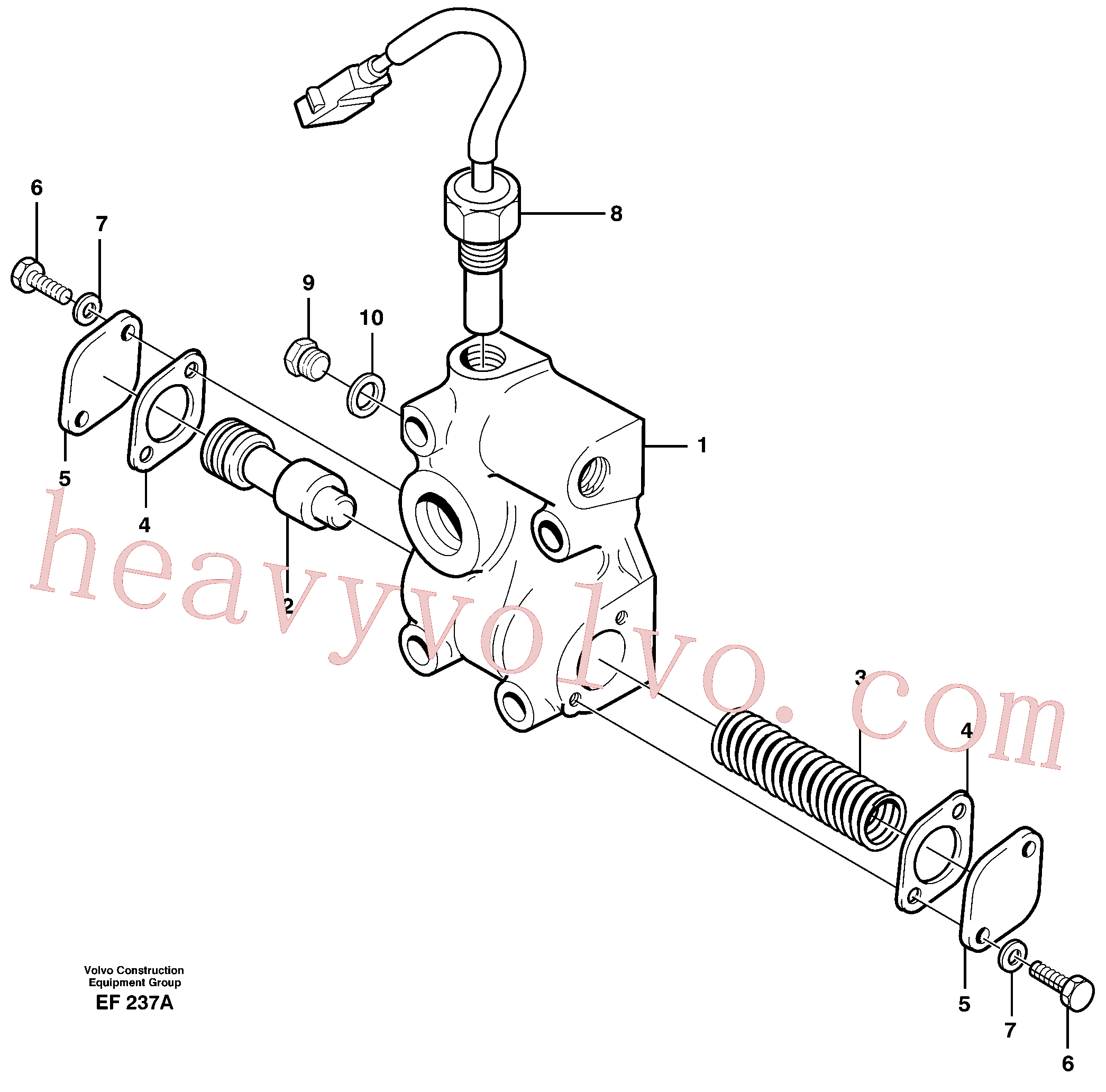 VOE98430607 for Volvo Lubricating oil valve(EF237A assembly)