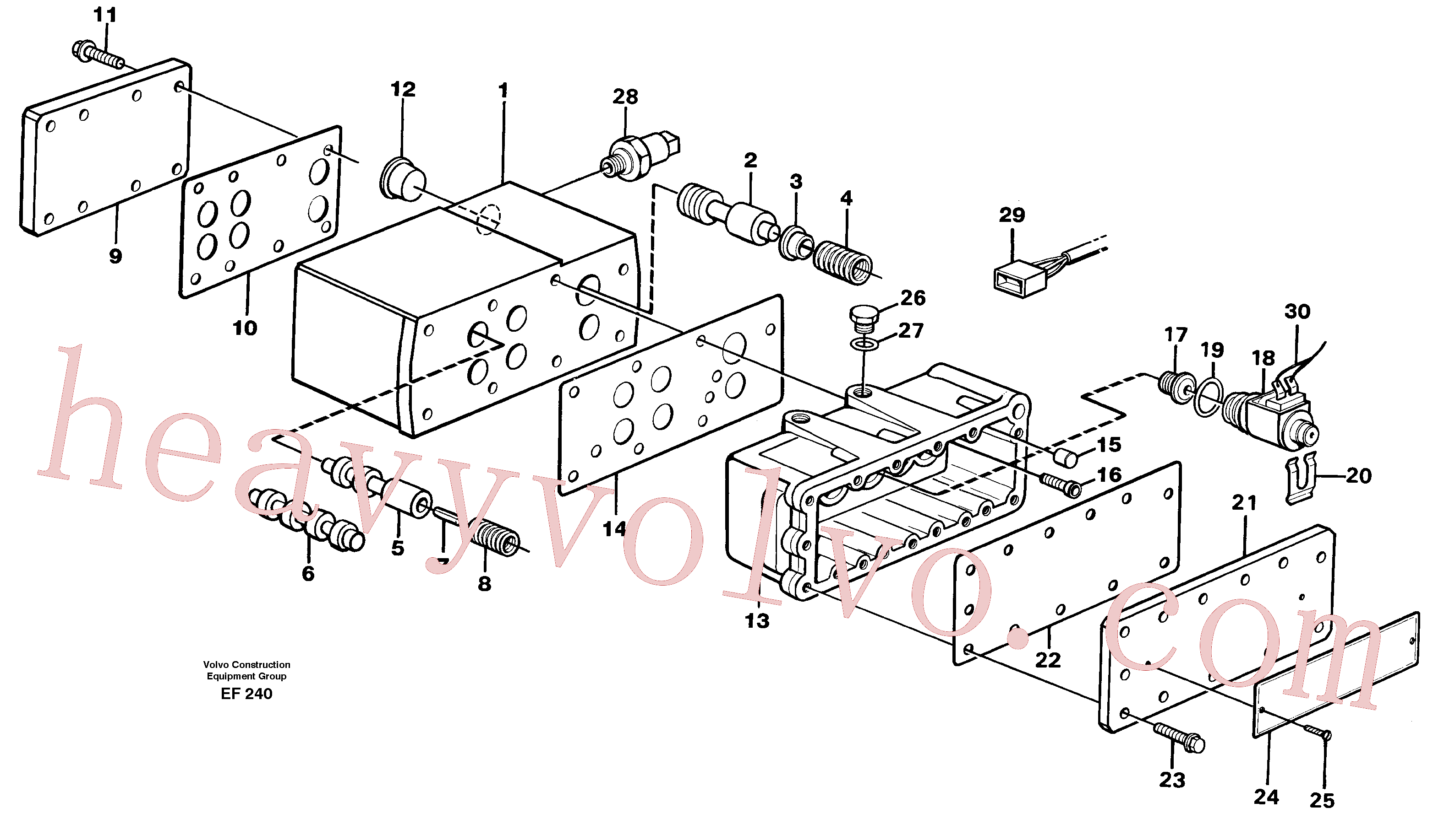 VOE13949574 for Volvo Gear changing unit(EF240 assembly)