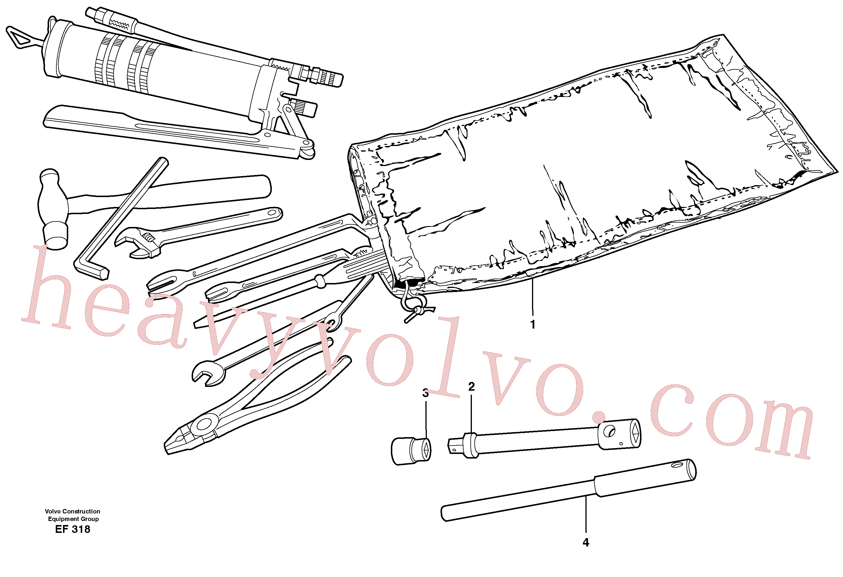 VOE6611274 for Volvo Tools(EF318 assembly)