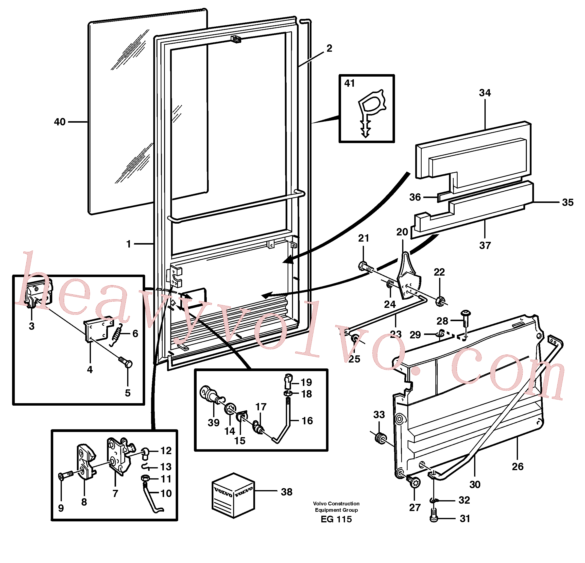 VOE945654 for Volvo Door(EG115 assembly)