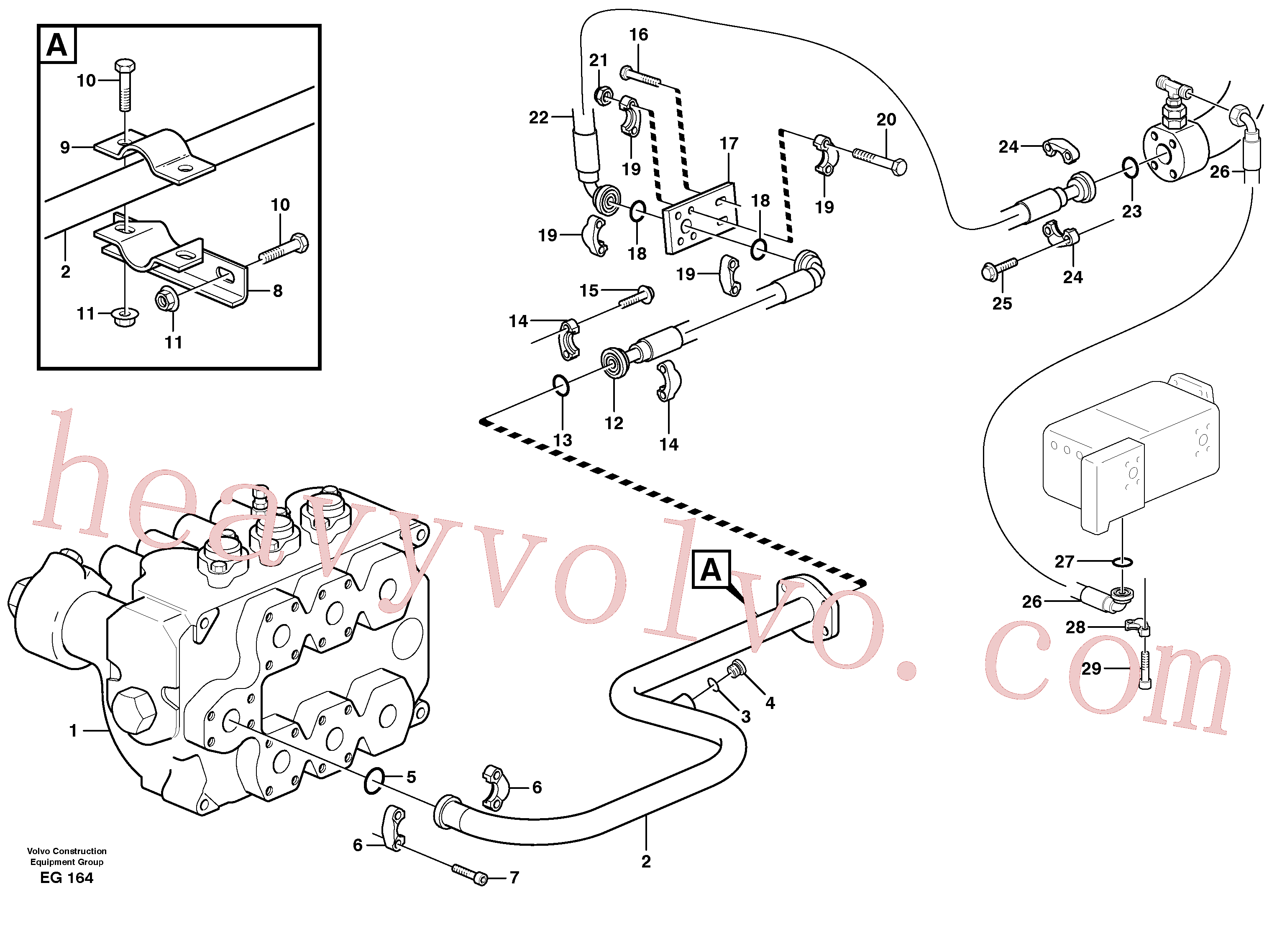 VOE966356 for Volvo Hydraulic system, return line(EG164 assembly)