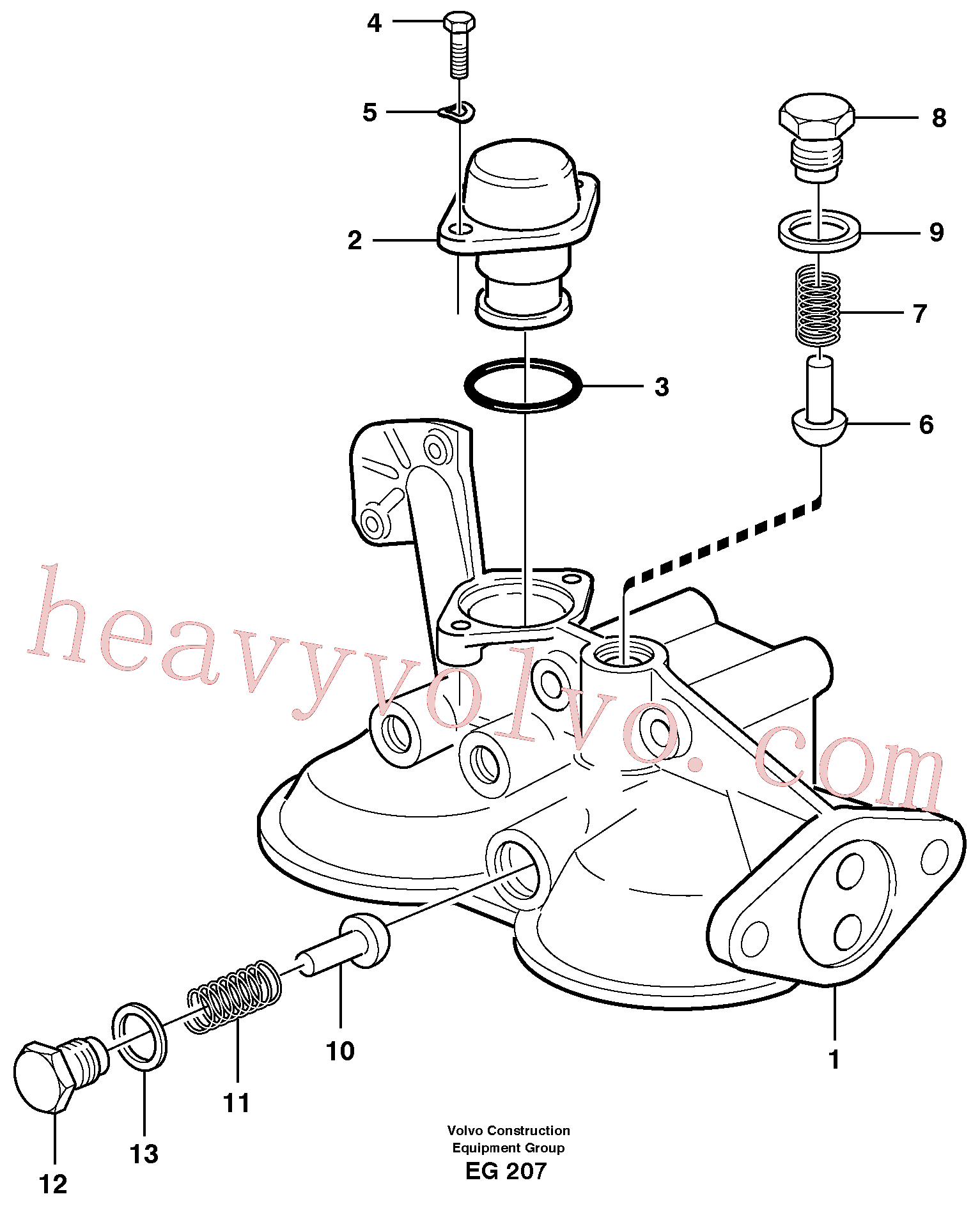 VOE940094 for Volvo Housing, oil filter(EG207 assembly)