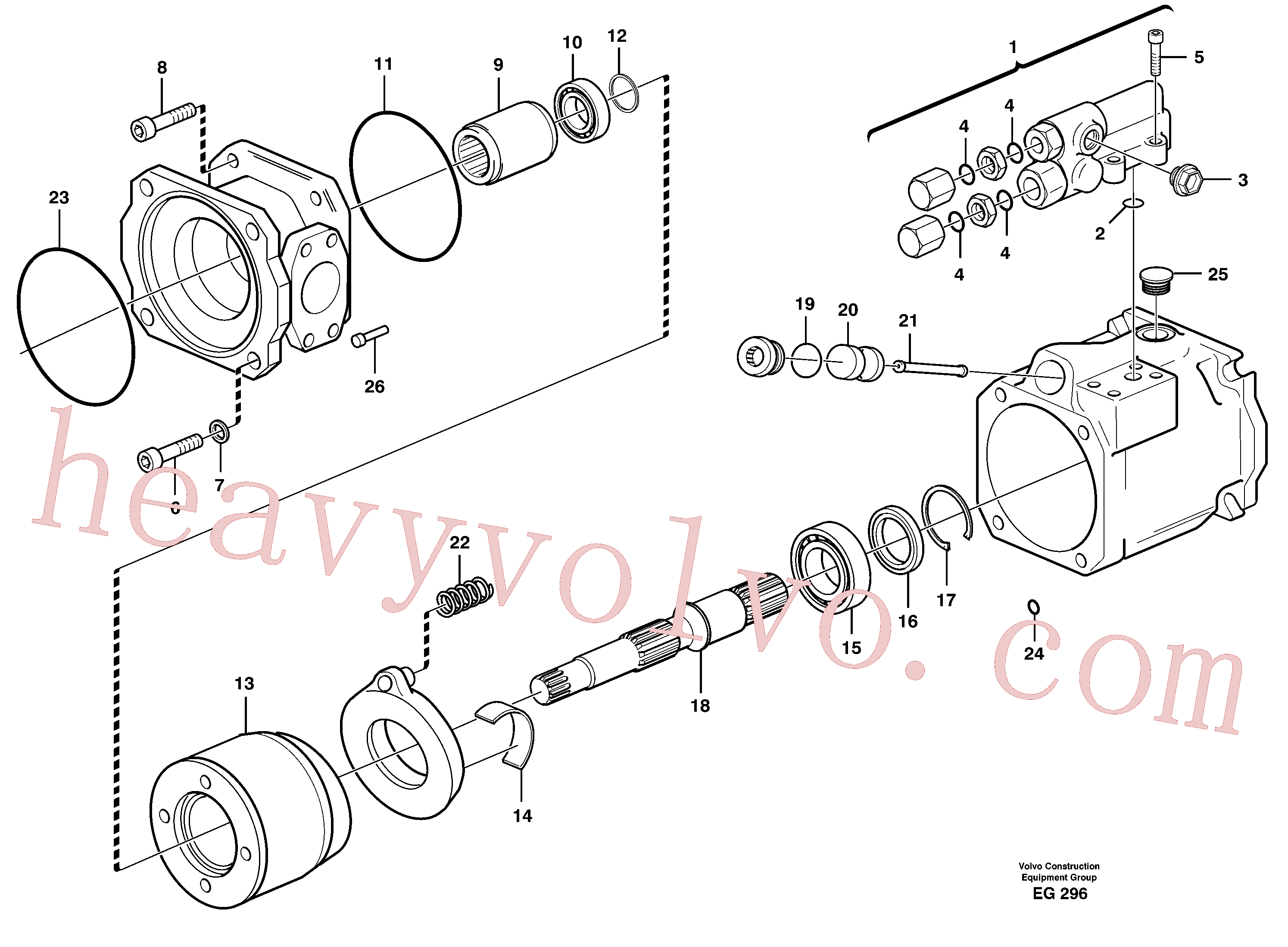 PJ7415153 for Volvo Controlpump, 60CC(EG296 assembly)