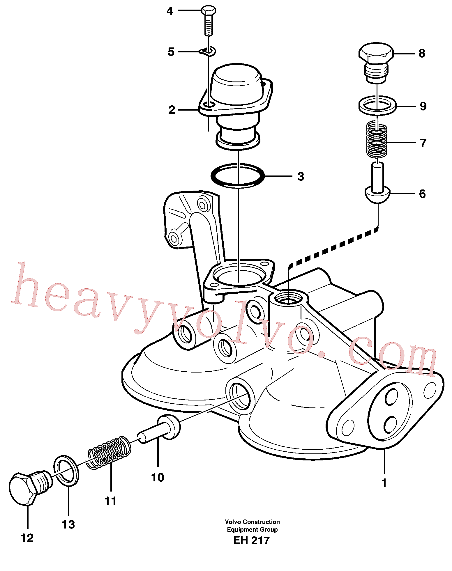 VOE11991685 for Volvo Housing, oil filter(EH217 assembly)