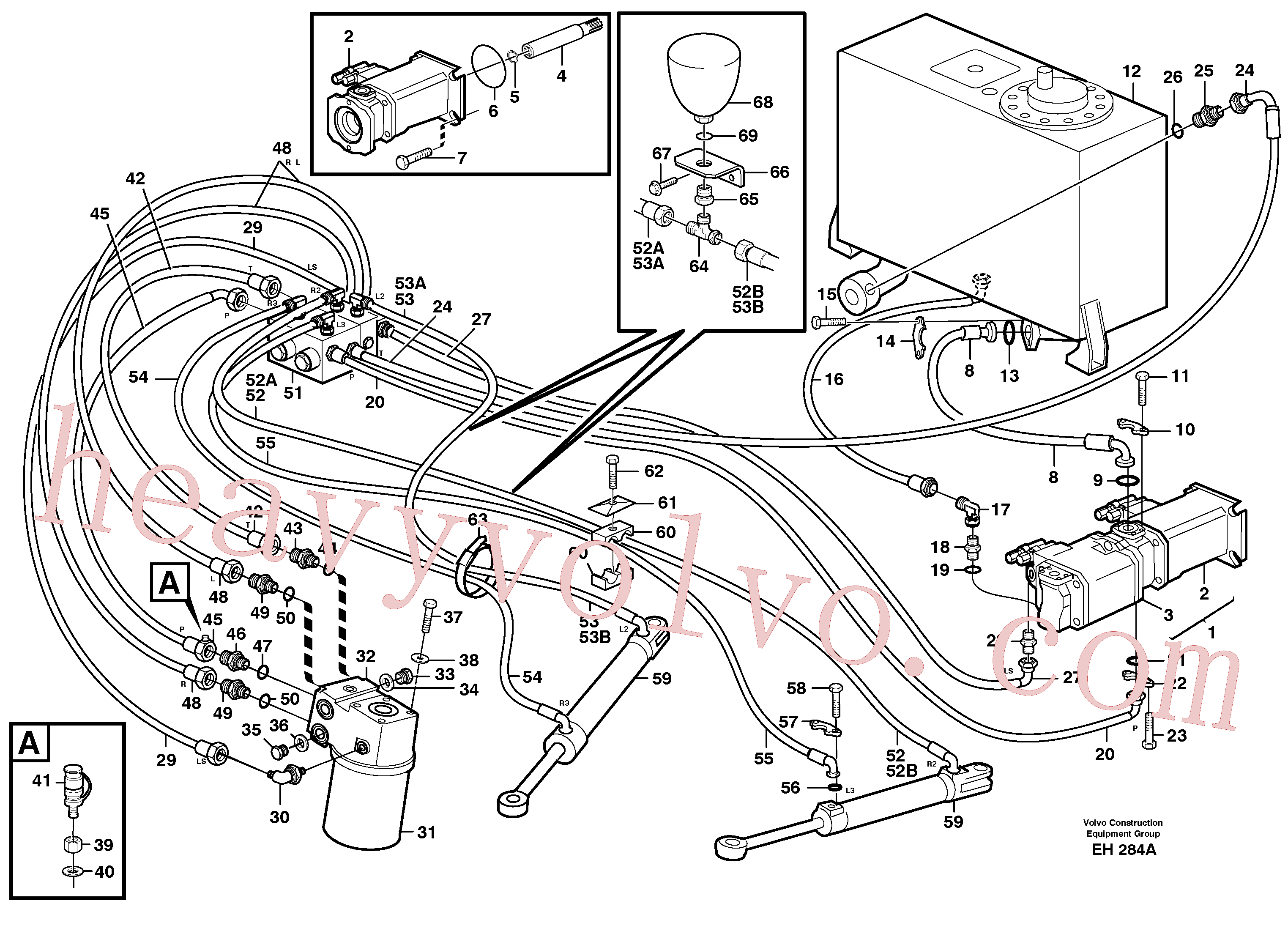 VOE966356 for Volvo Steering system(EH284A assembly)