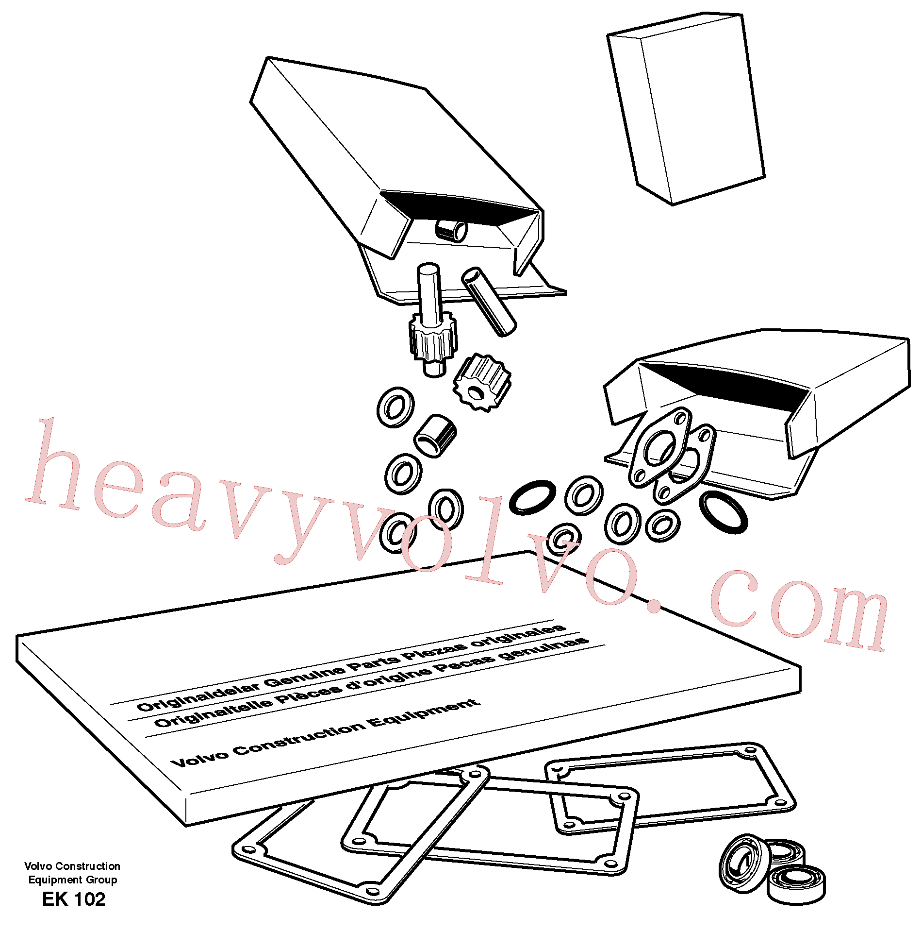 VOE925260 for Volvo Repair kits for engine, Service kit(EK102 assembly)