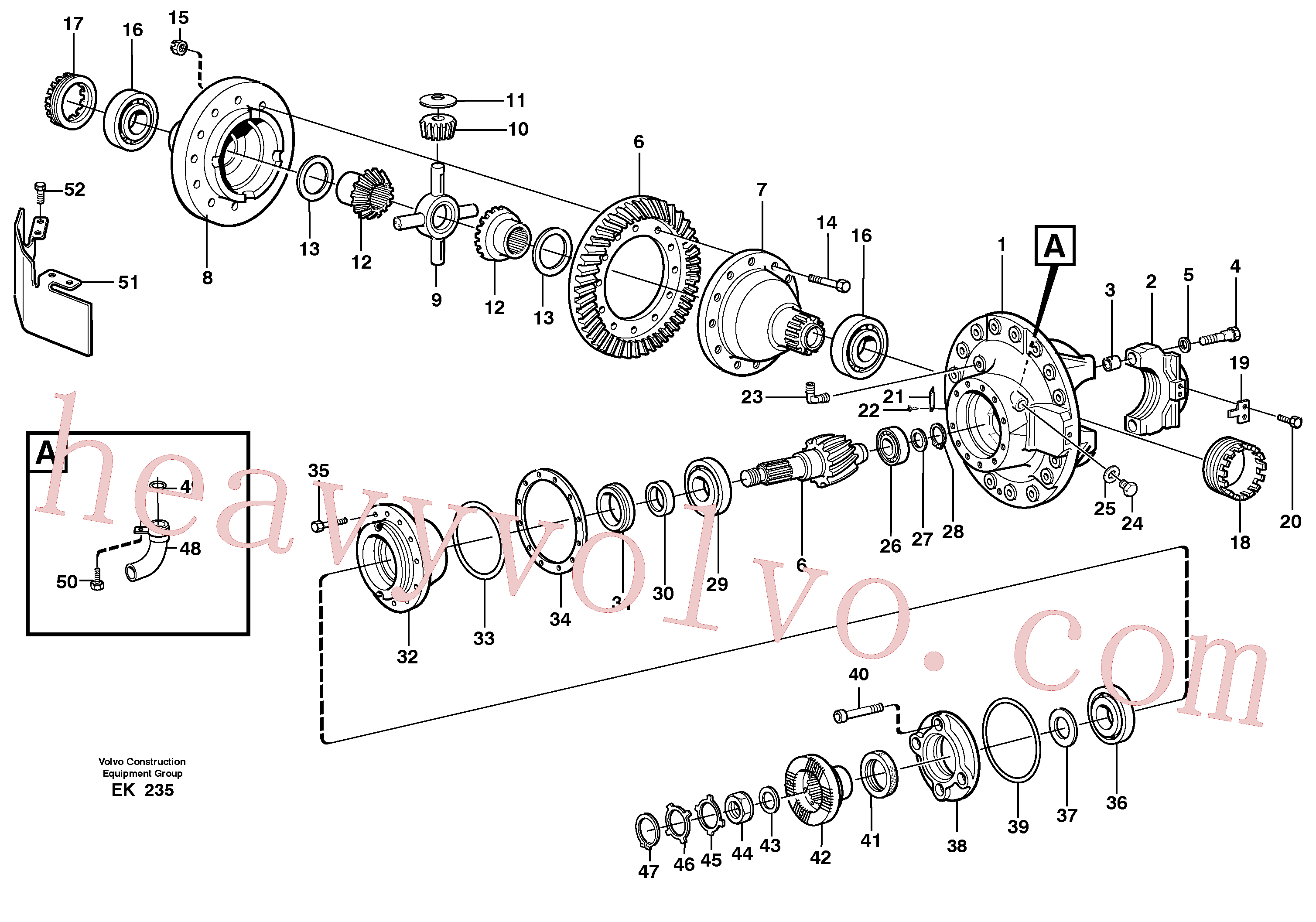 VOE11103175 for Volvo Final drive, front(EK235 assembly)