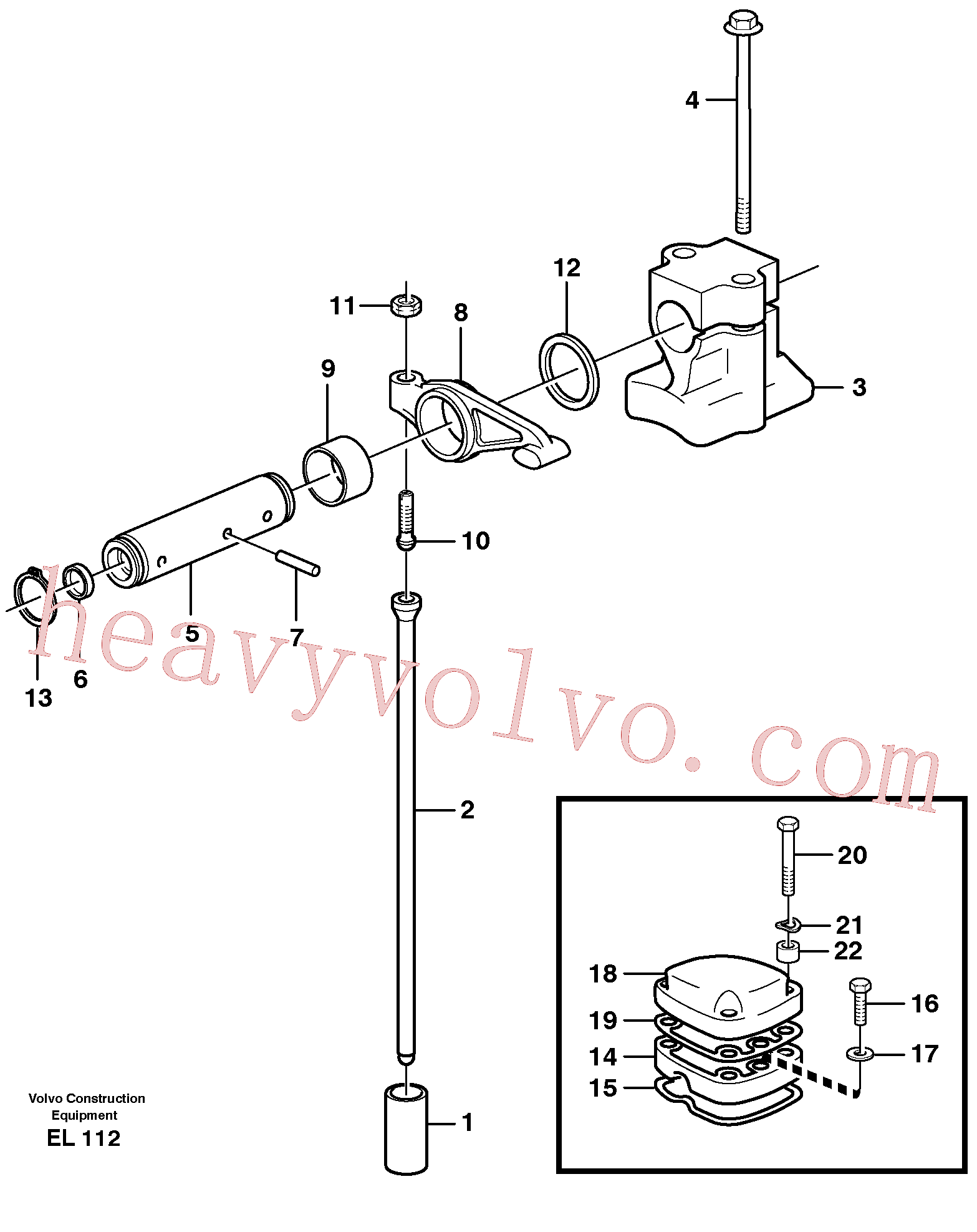 VOE13941907 for Volvo Valve mechanism(EL112 assembly)