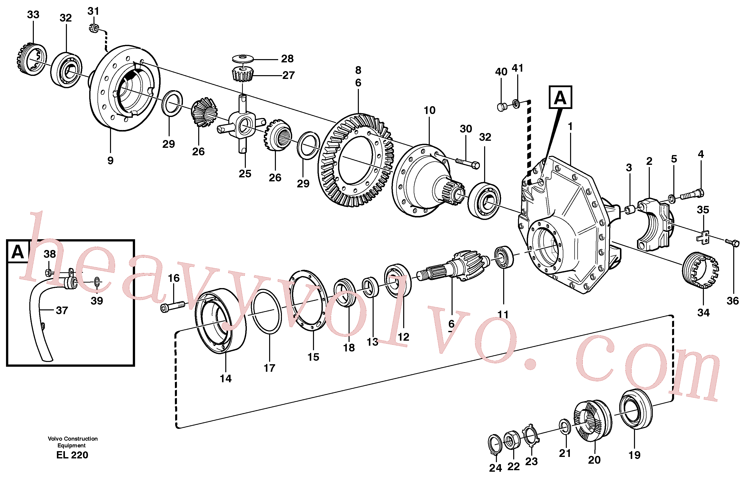 VOE11103175 for Volvo Final drive, rear(EL220 assembly)