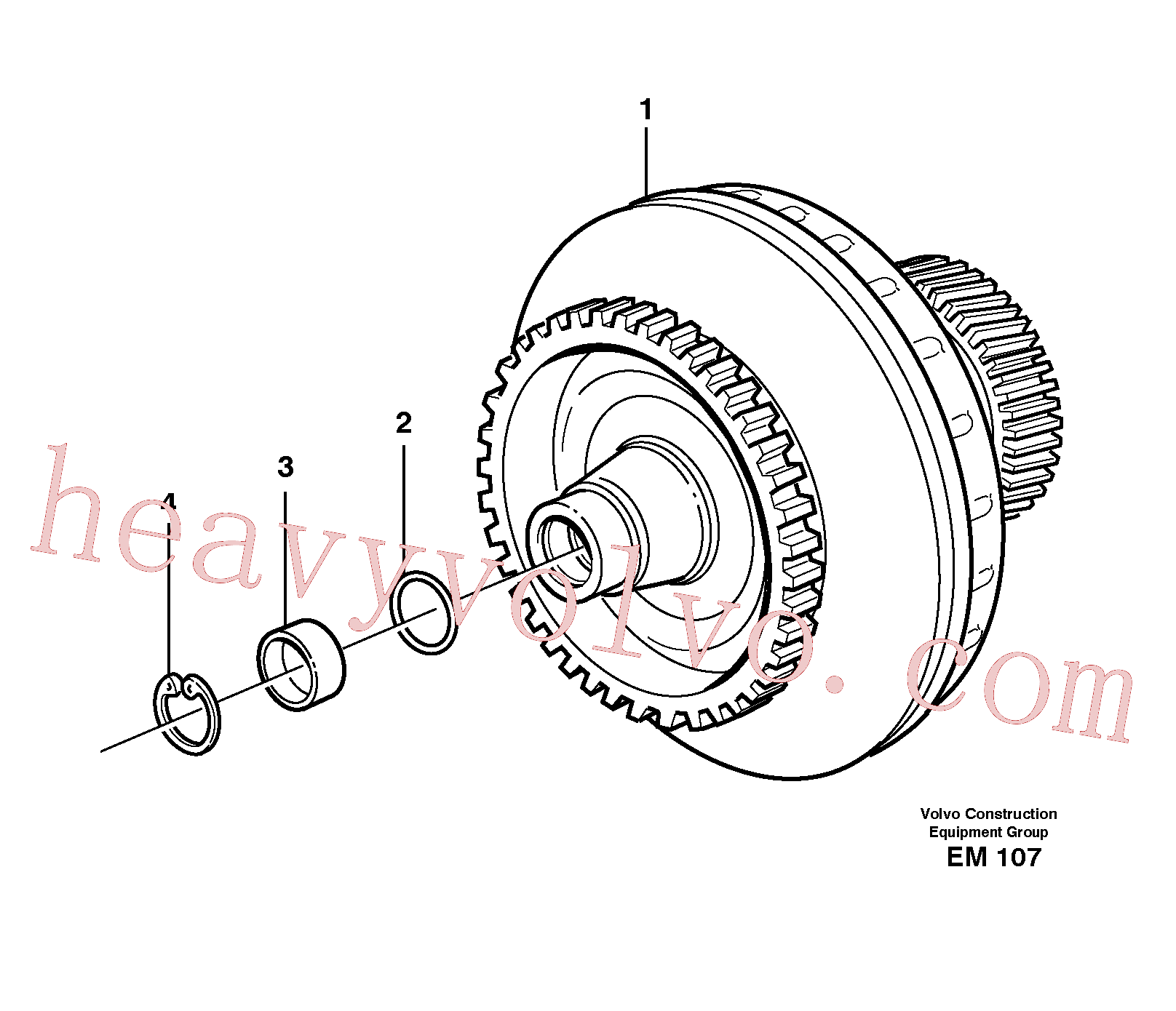 VOE11037848 for Volvo Torque converter(EM107 assembly)