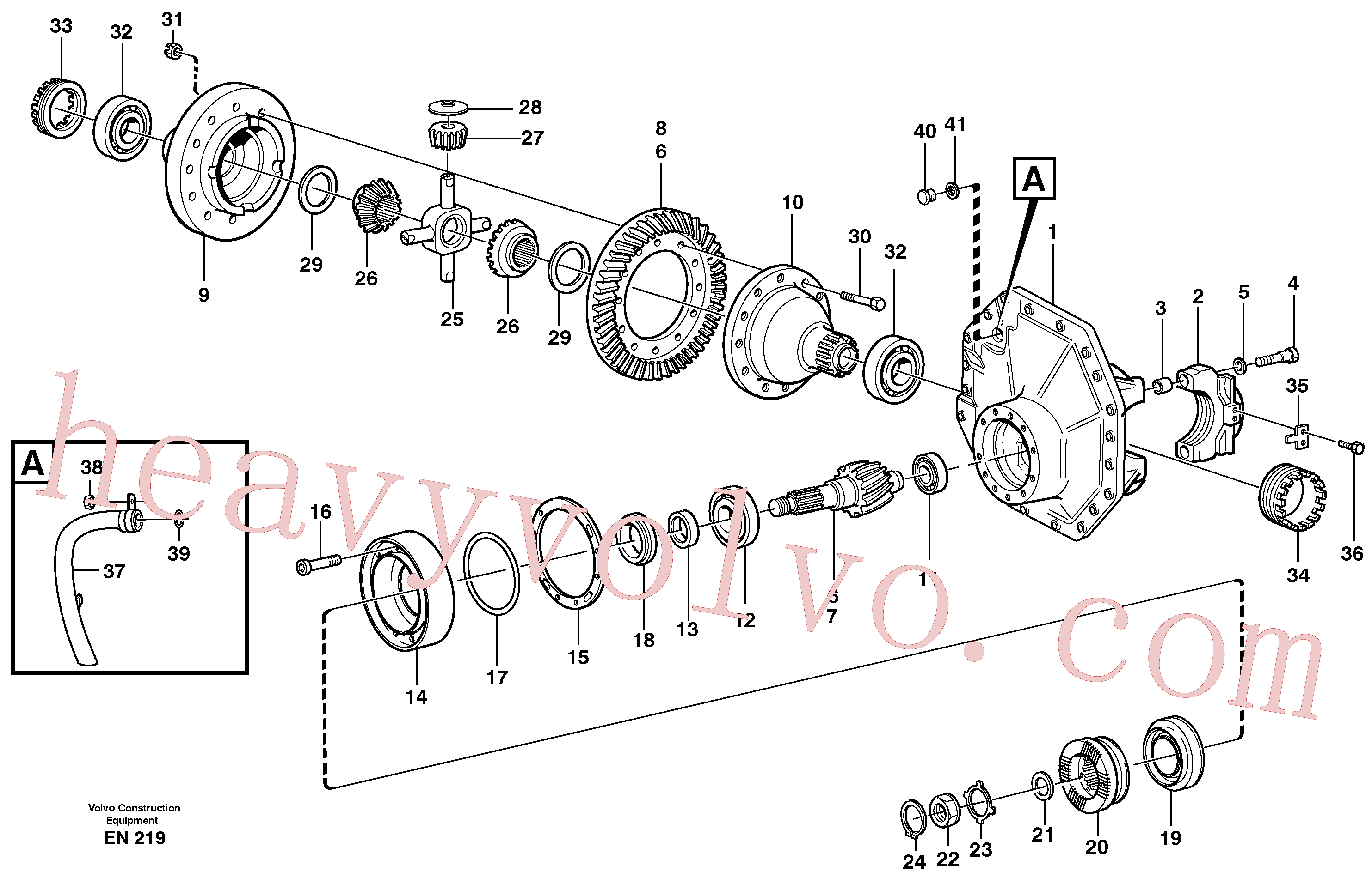 VOE13977111 for Volvo Final drive, rear(EN219 assembly)